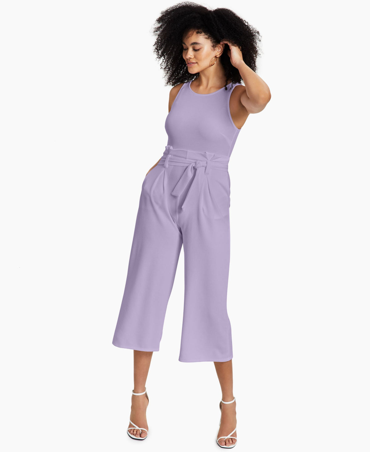 Petite Tie-Front Jumpsuit