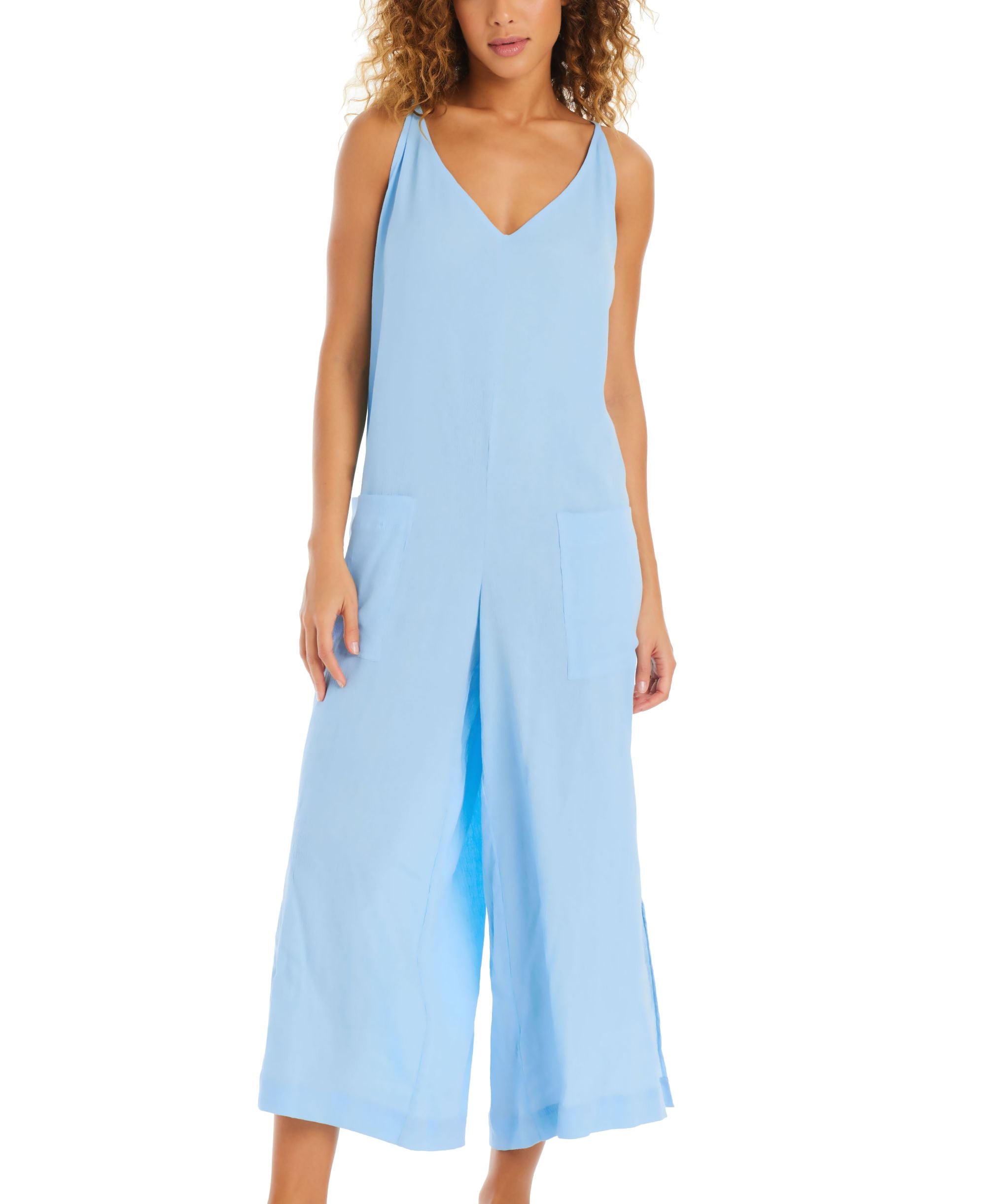 Women's Fresh Squeezed Sleeveless Cover-Up Jumpsuit