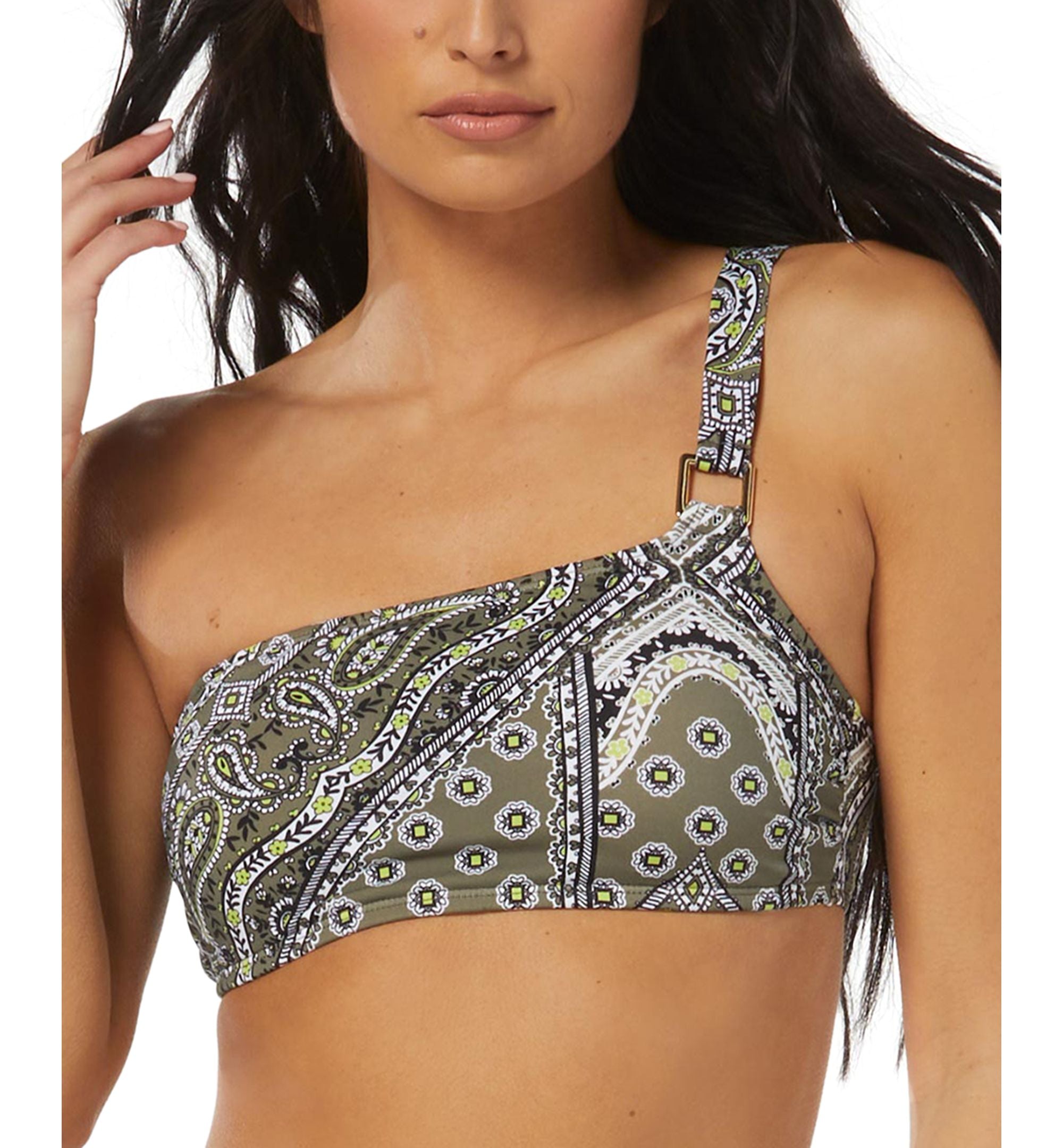 Women's Reyna Printed One-Shoulder Bikini Top