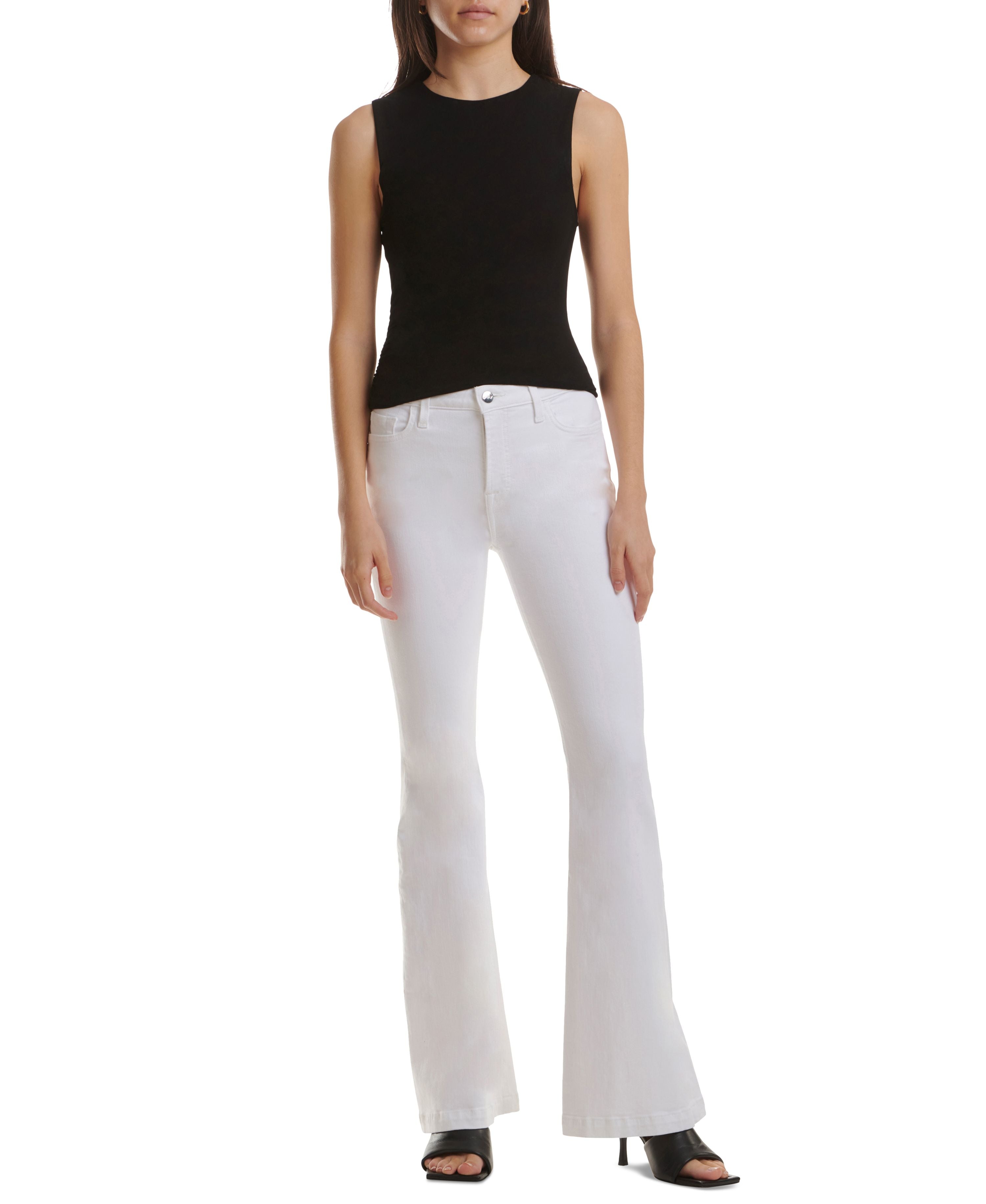 by 7 For All Mankind Women's Ultra Mid-Rise Zip-Fly Flare-Leg Jean
