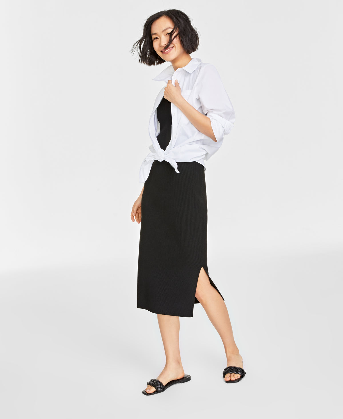 Women's Ribbed Sweater Dress