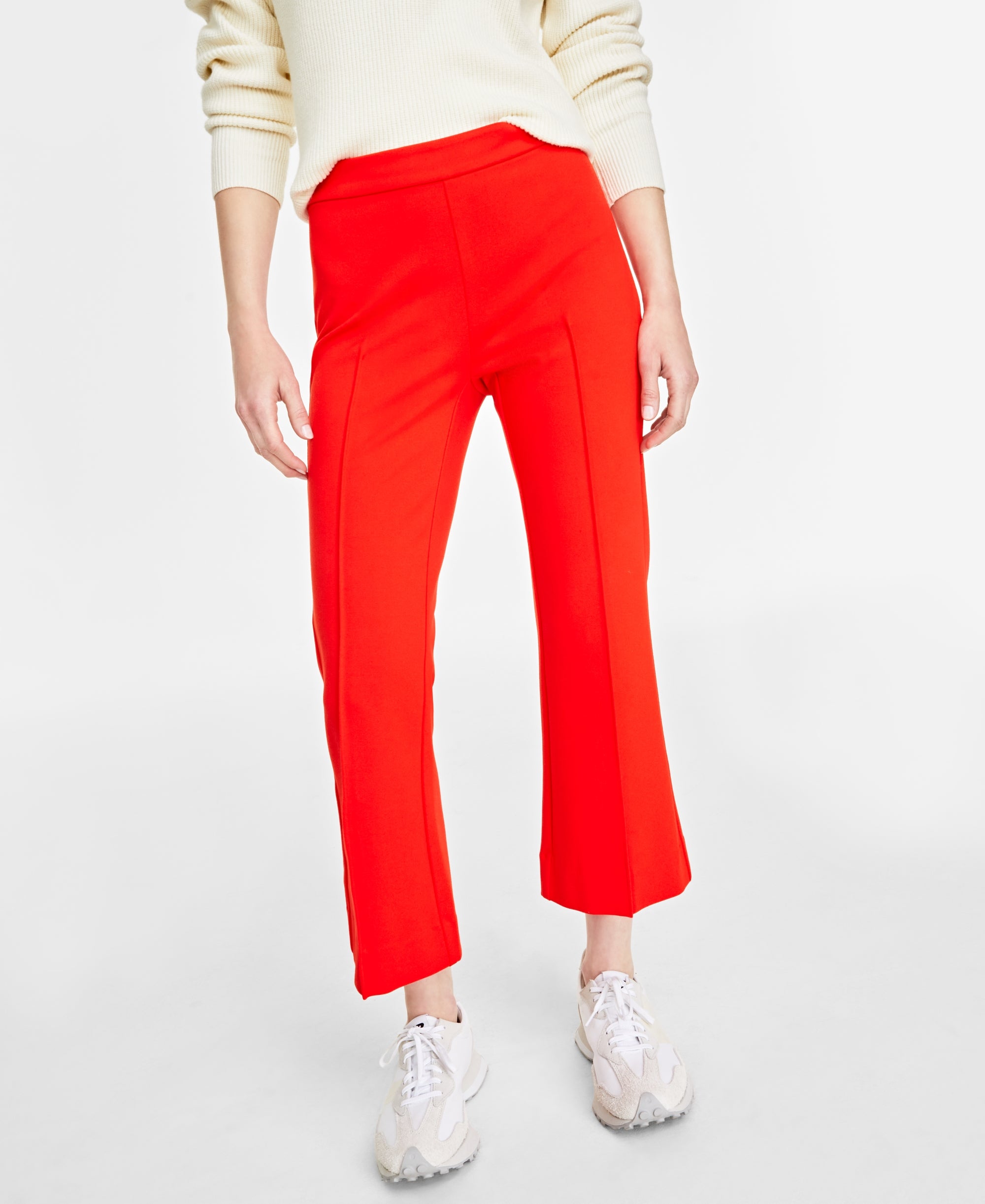 Women's Ponte Kick-Flare Ankle Pants, Regular and Short Lengths