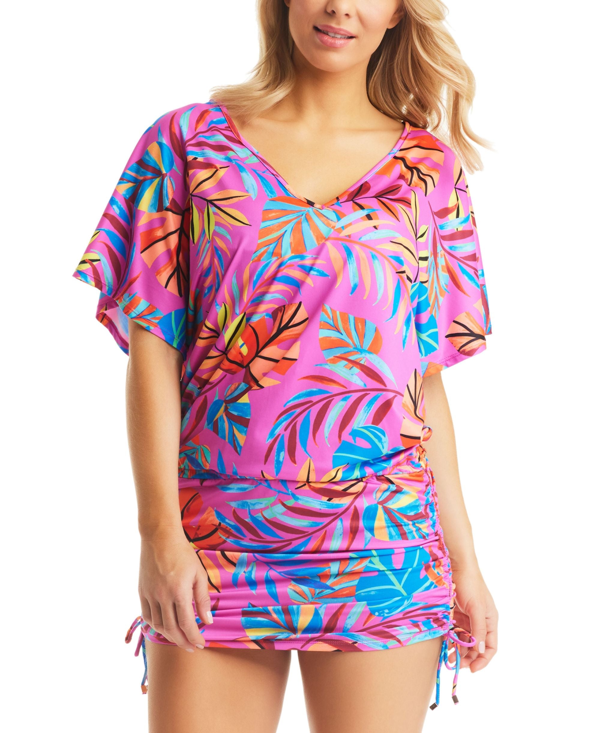 Women's Paradise In The Palms Adjustable Caftan Cover-Up
