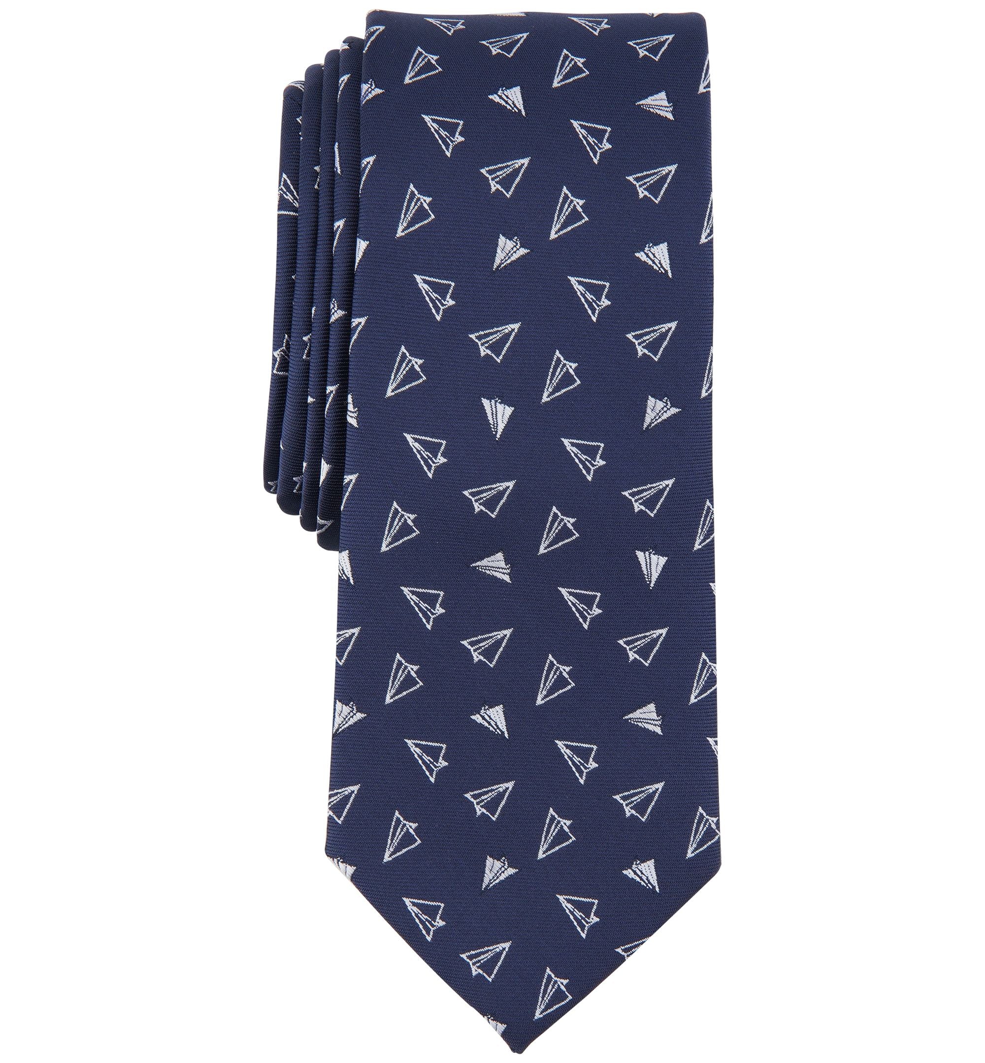 Men's Paper Planes Graphic Tie