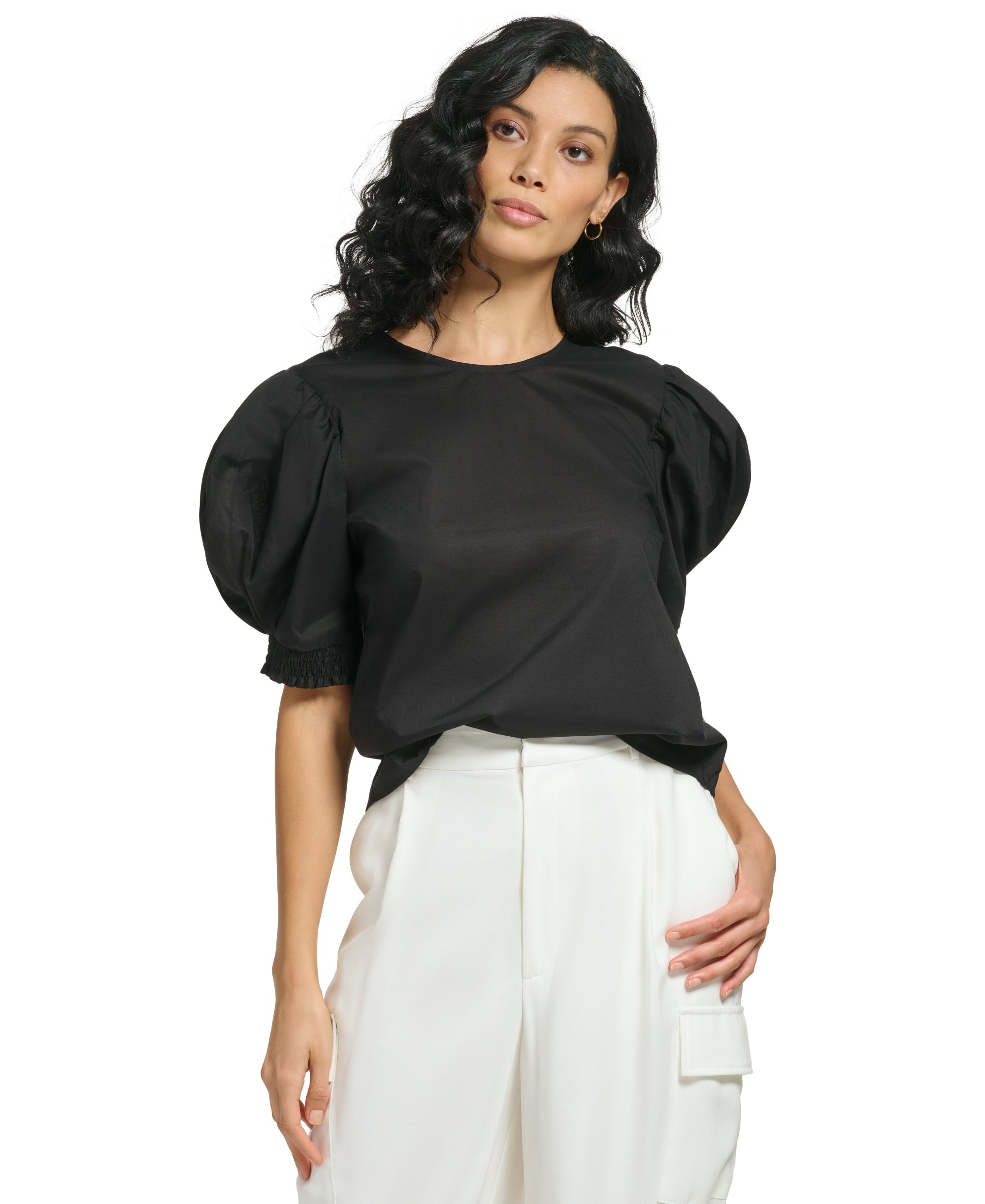 Women's Puff-Sleeve Top
