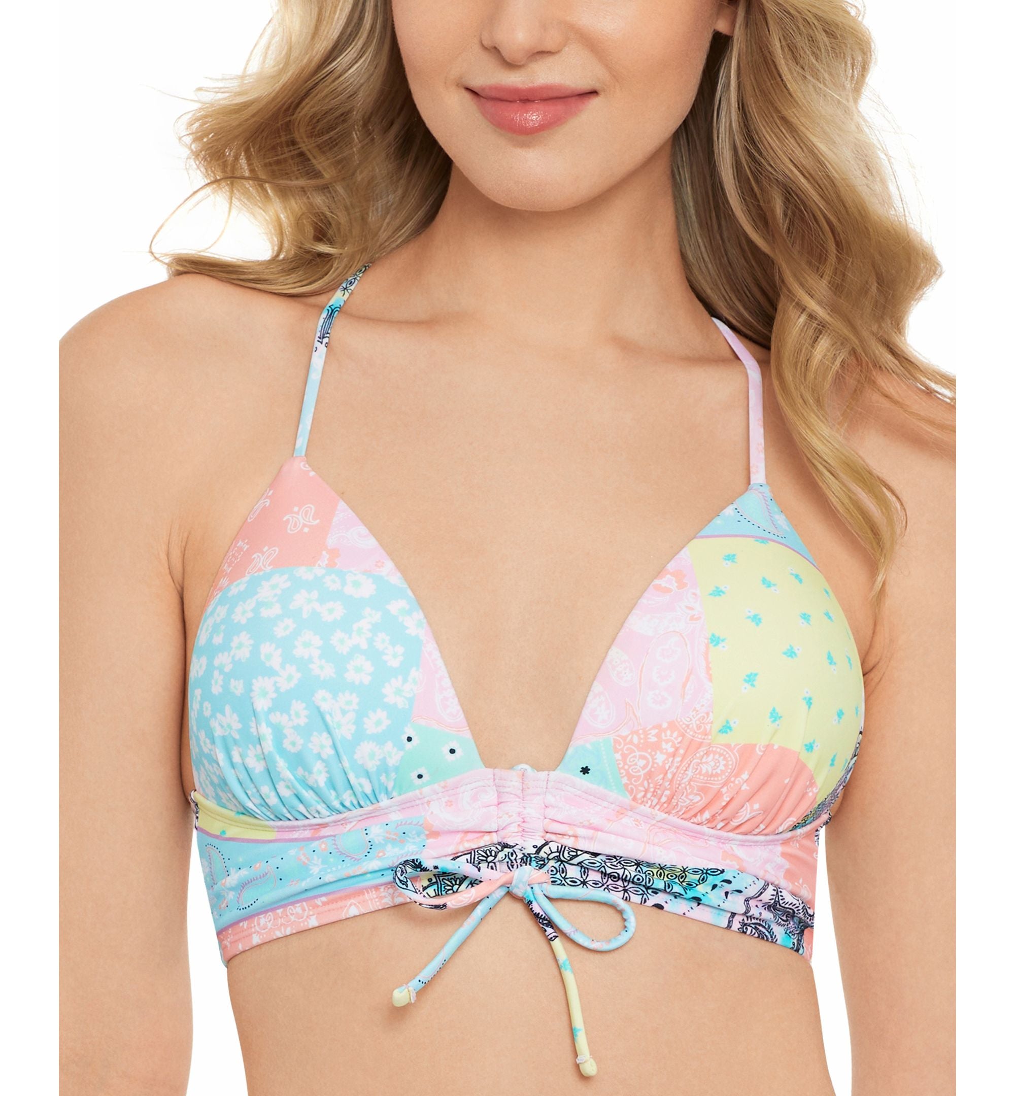 Juniors' Tunnel-Front Midkini Top