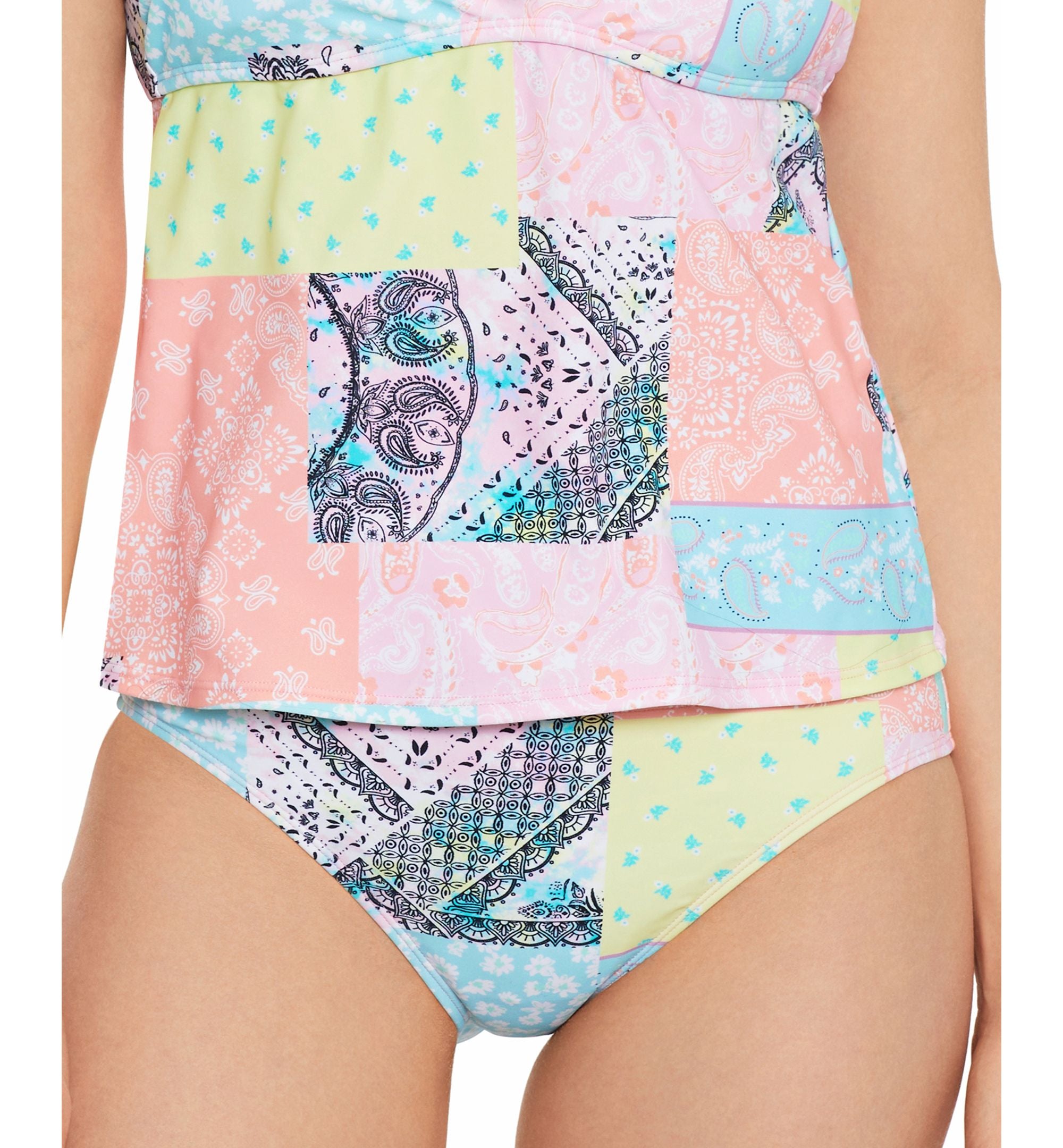 Juniors' Cinched-Back Hipster Bikini Bottoms