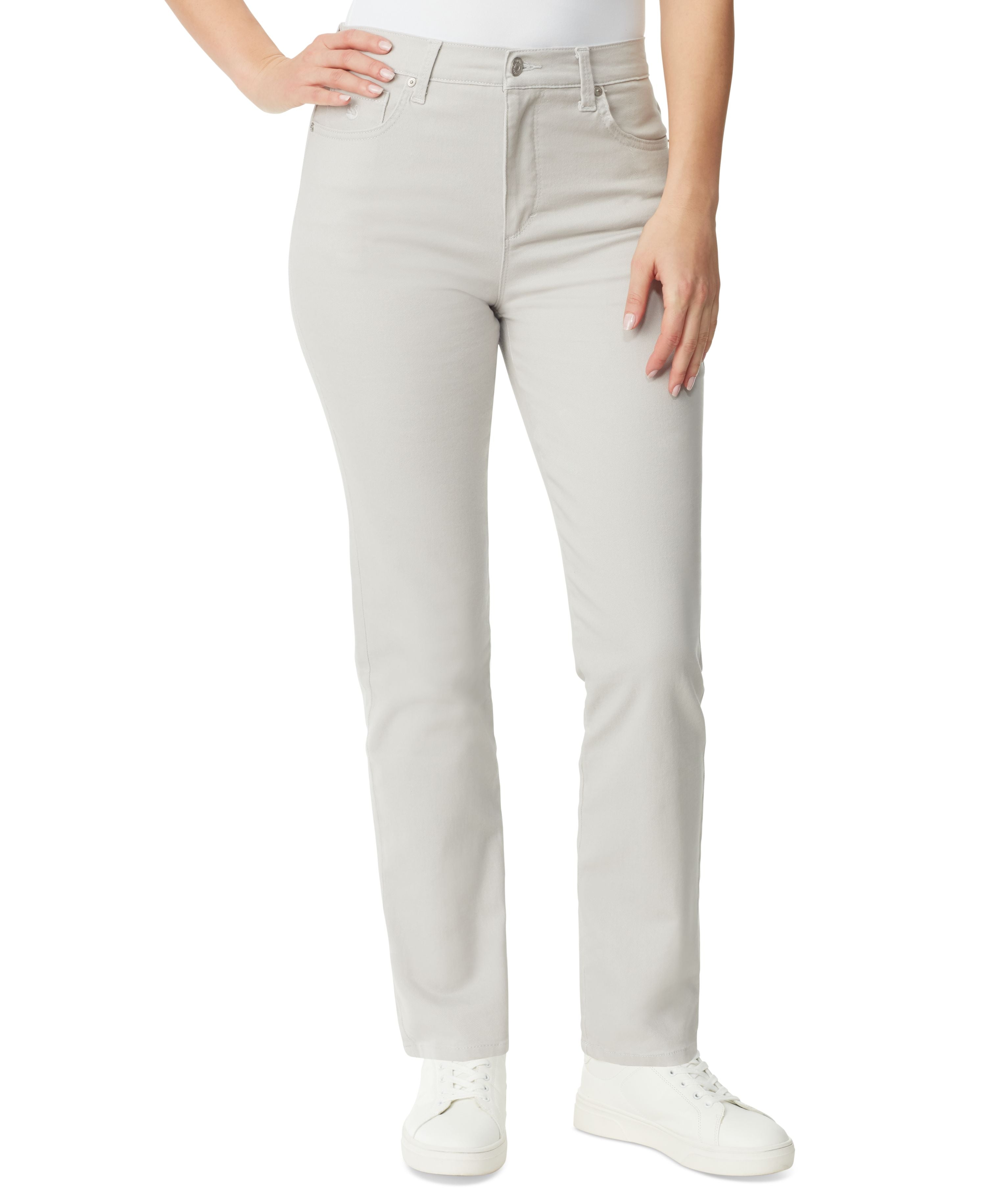 Women's Amanda Colored Twill Straight-Leg Jeans