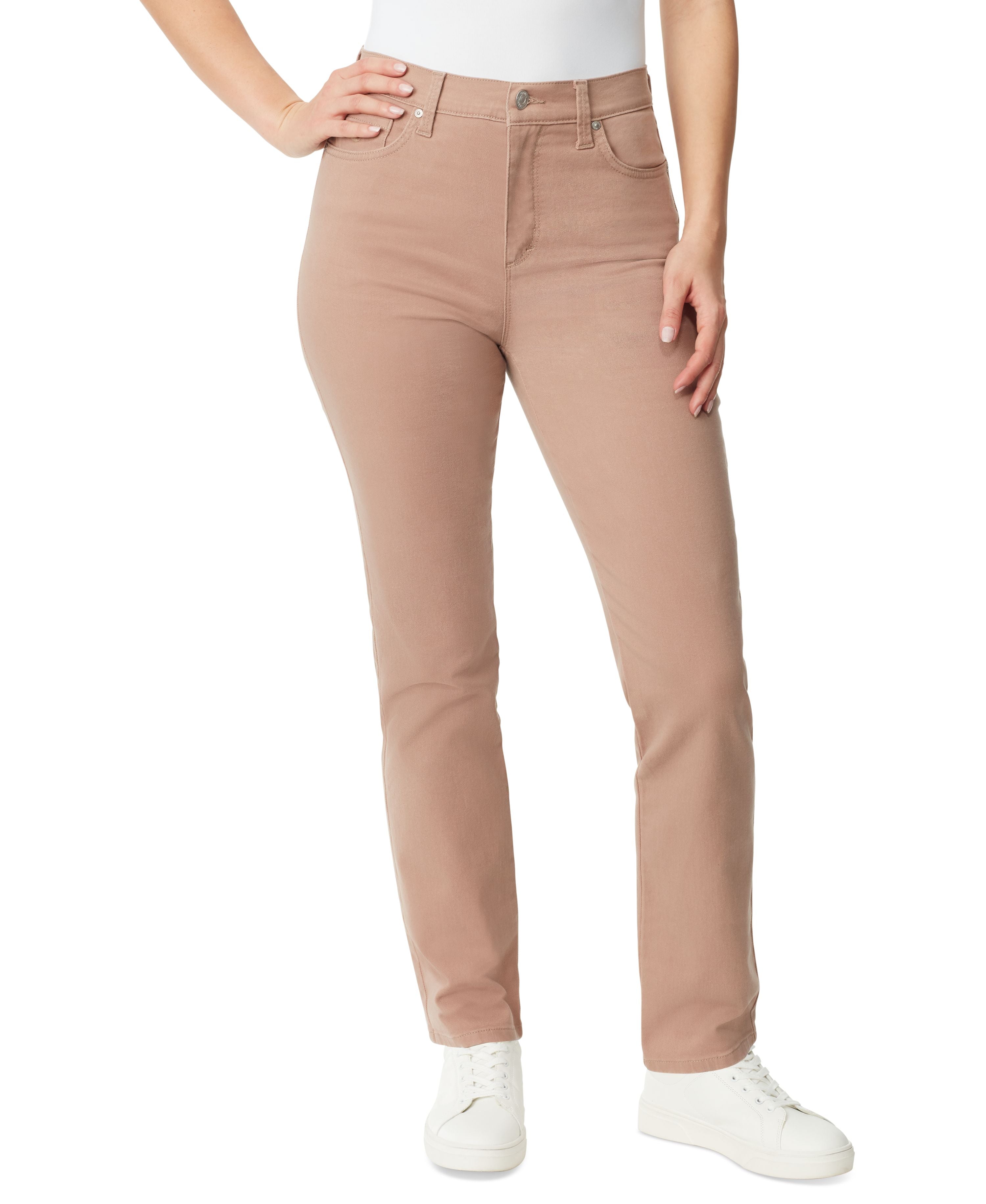 Women's Amanda Colored Twill Straight-Leg Jeans