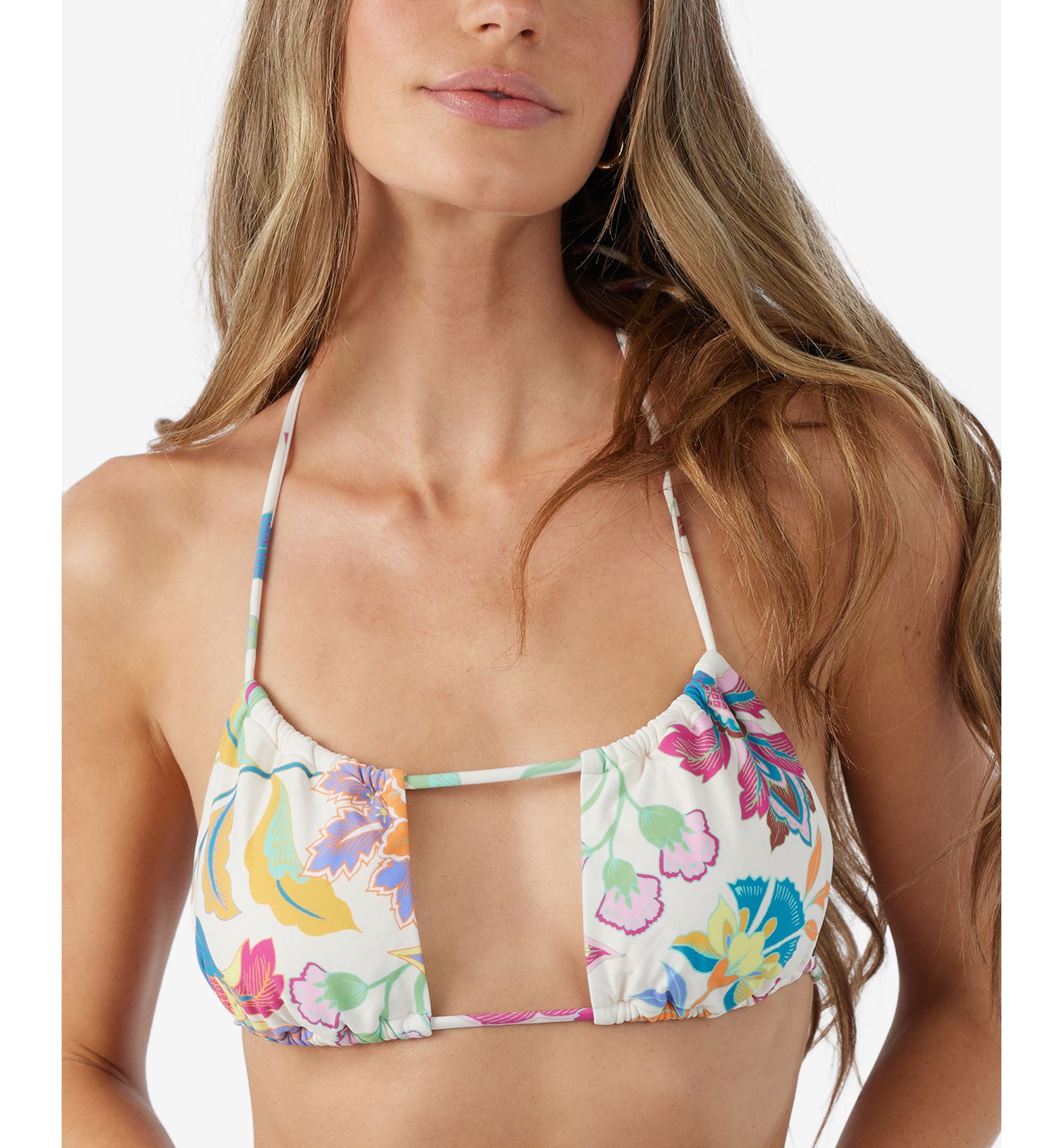 Juniors' Villa Floral Ventura Bikini Top