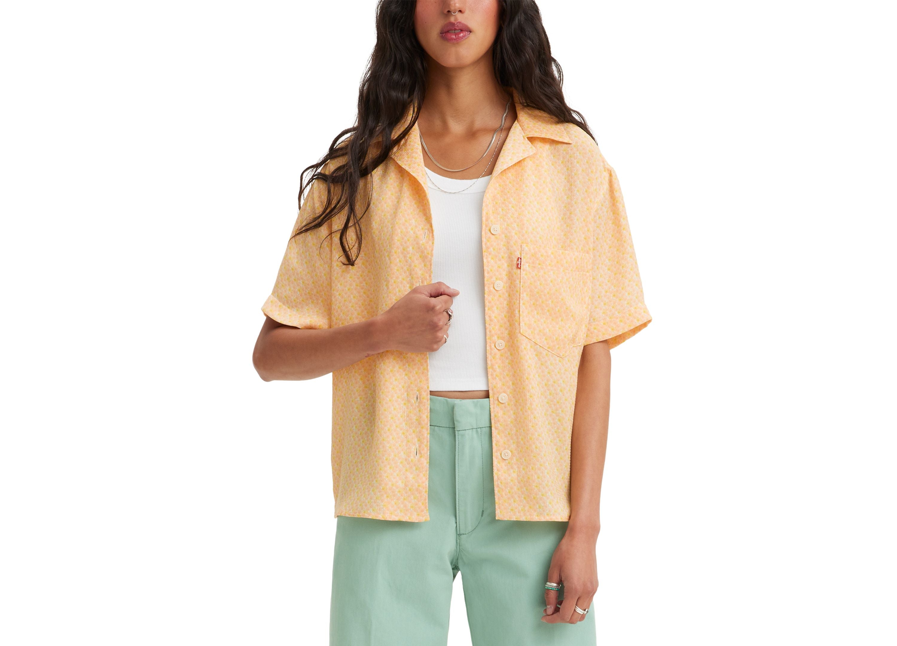 Women's Aiden Short-Sleeve Oversized Layering Shirt