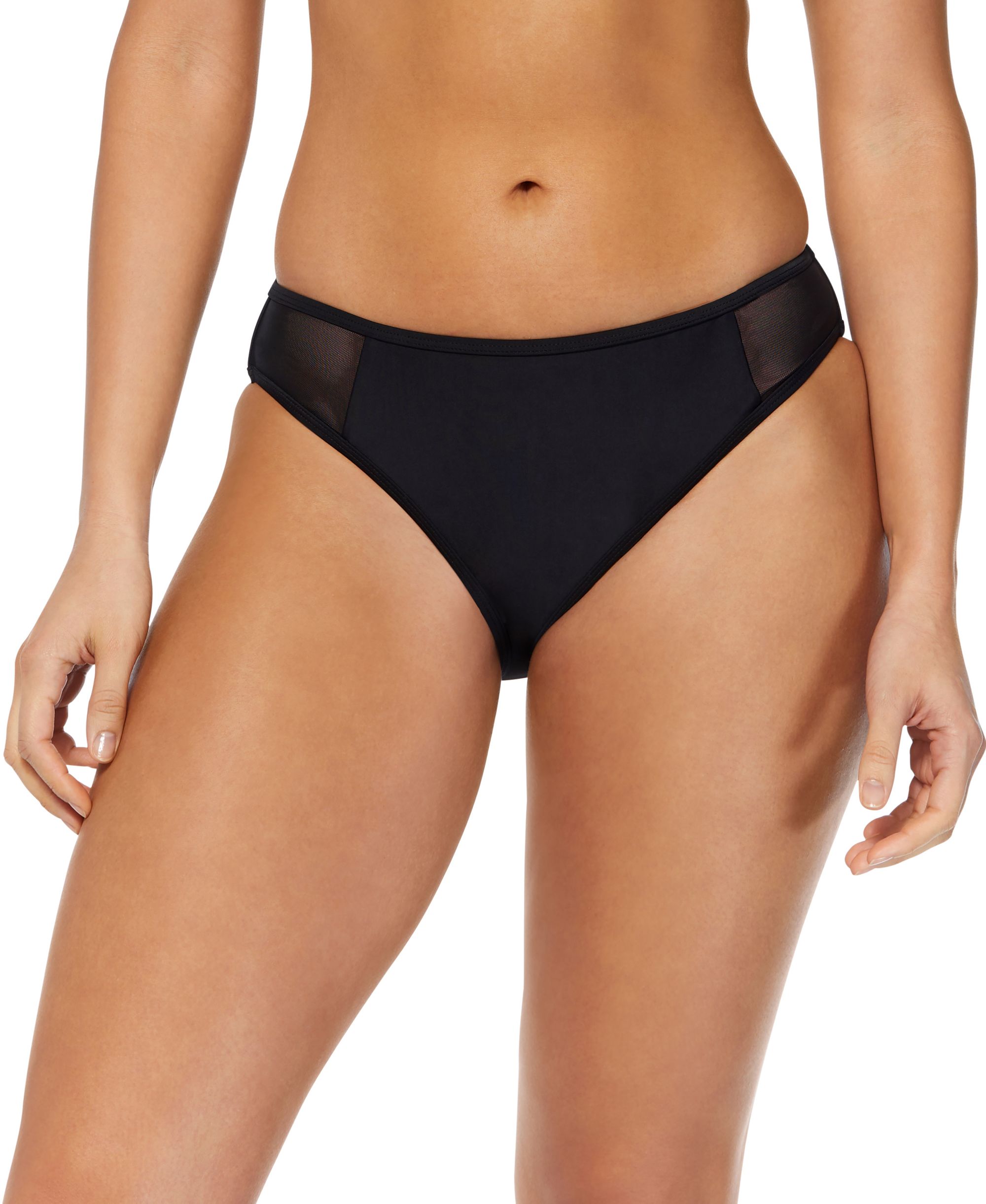 Women's Mesh-Side Hipster Bikini Bottoms
