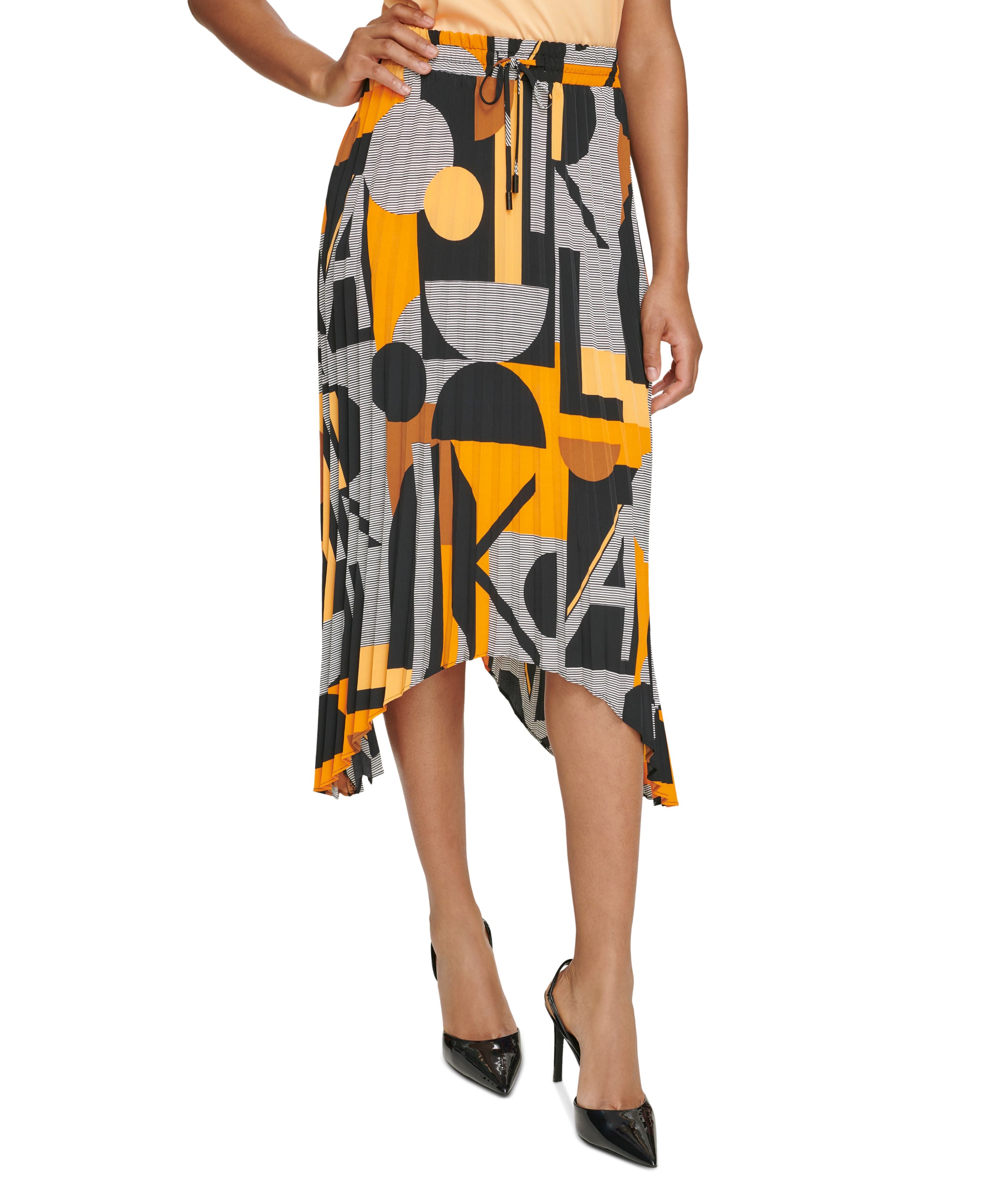 Women's Signature-Print  Pleated Skirt