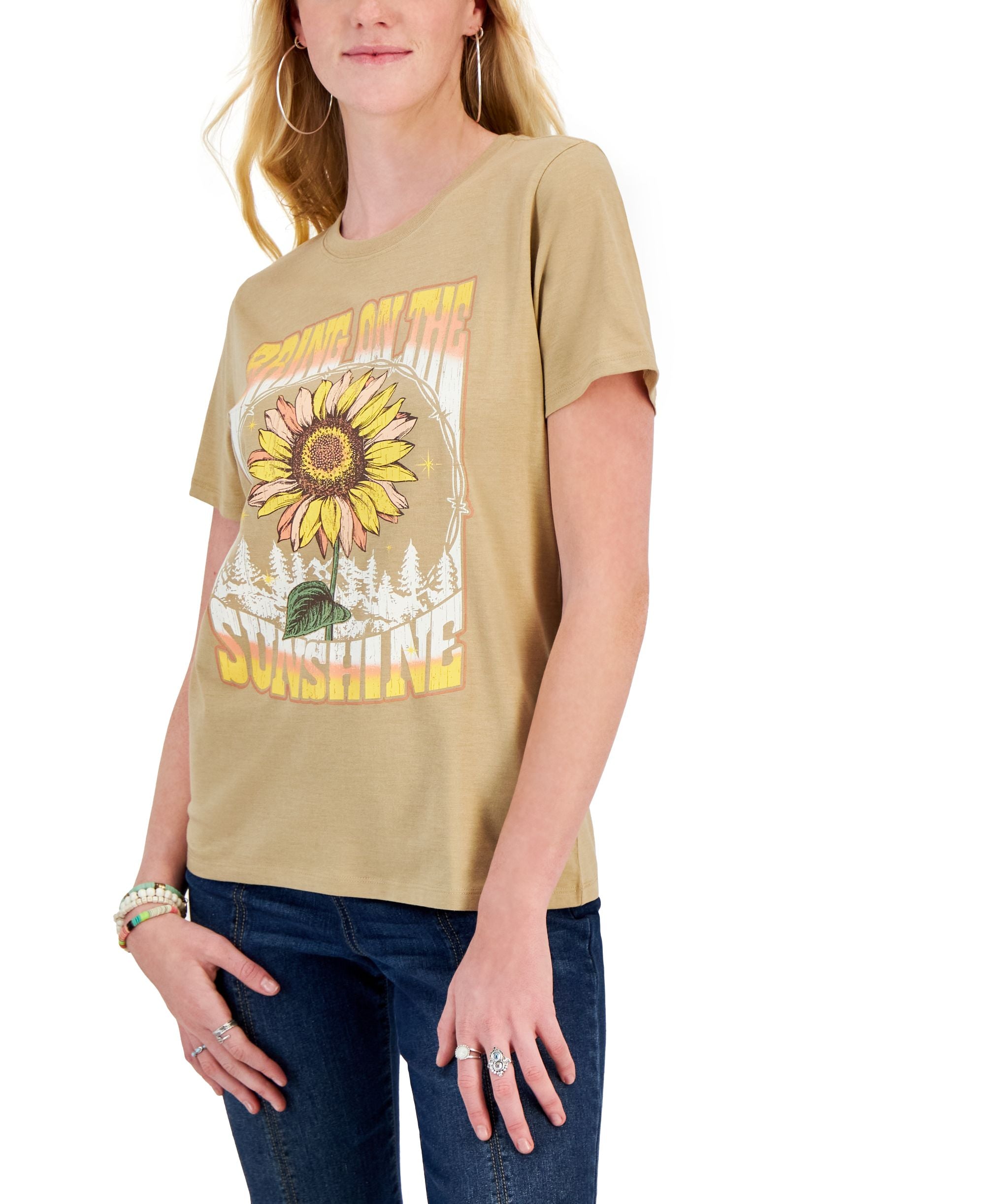Juniors' Bring On The Sunshine Short-Sleeve T-Shirt