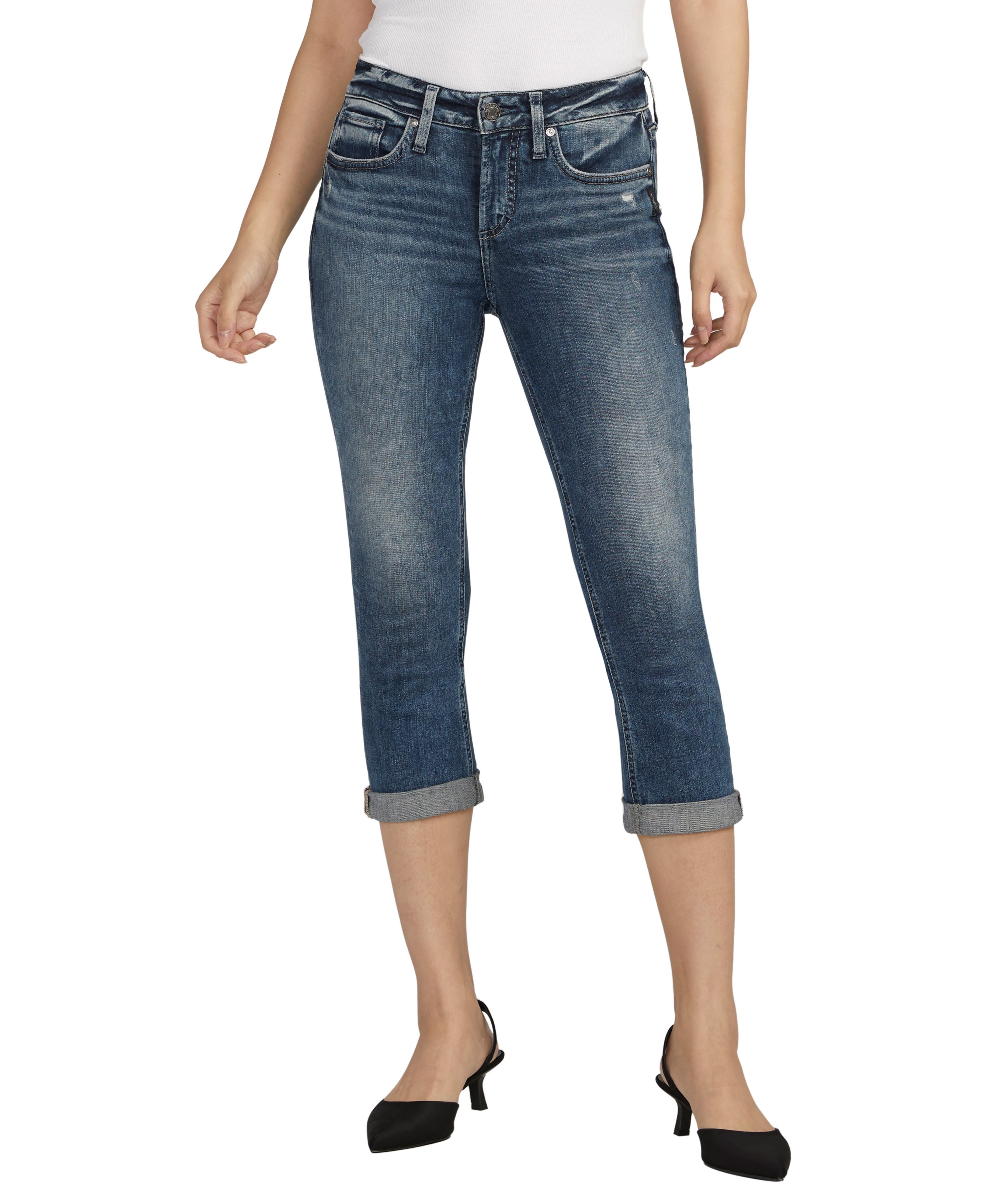 Women's Suki Mid Rise Capri Jeans
