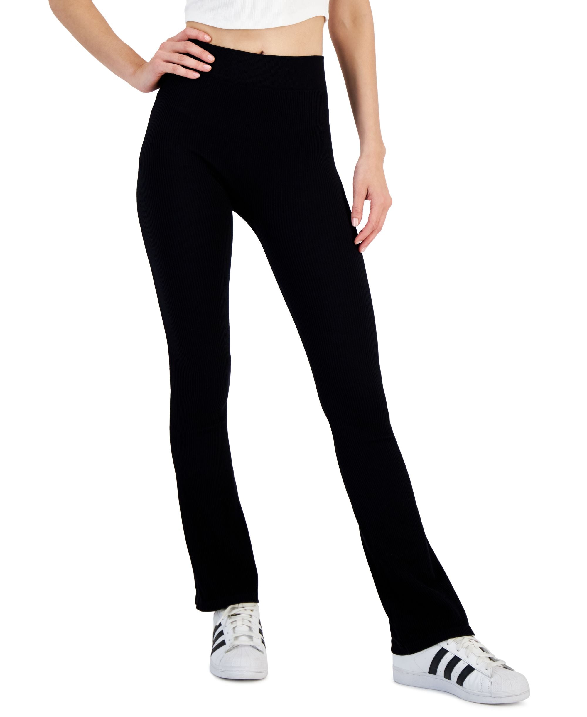 Juniors' Seamless Flare-Hem Leggings