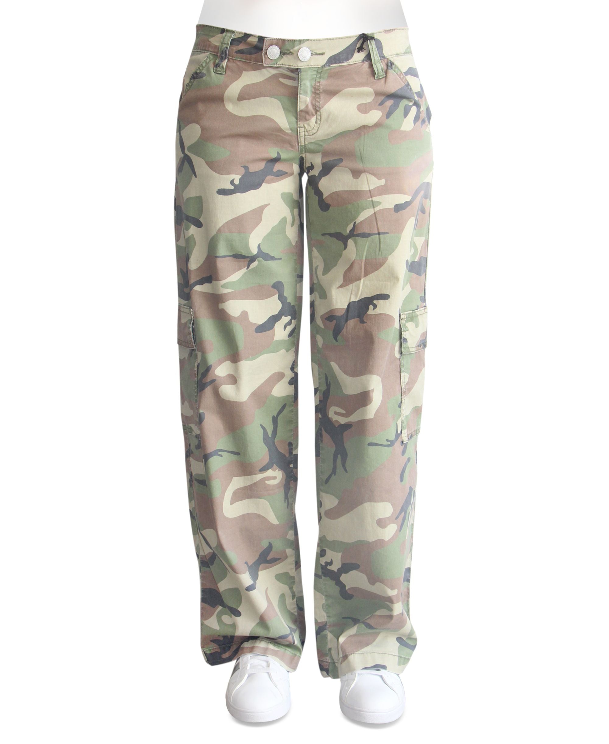 Crave Fame Juniors' Low-Rise Slouch-Fit Cargo Pants