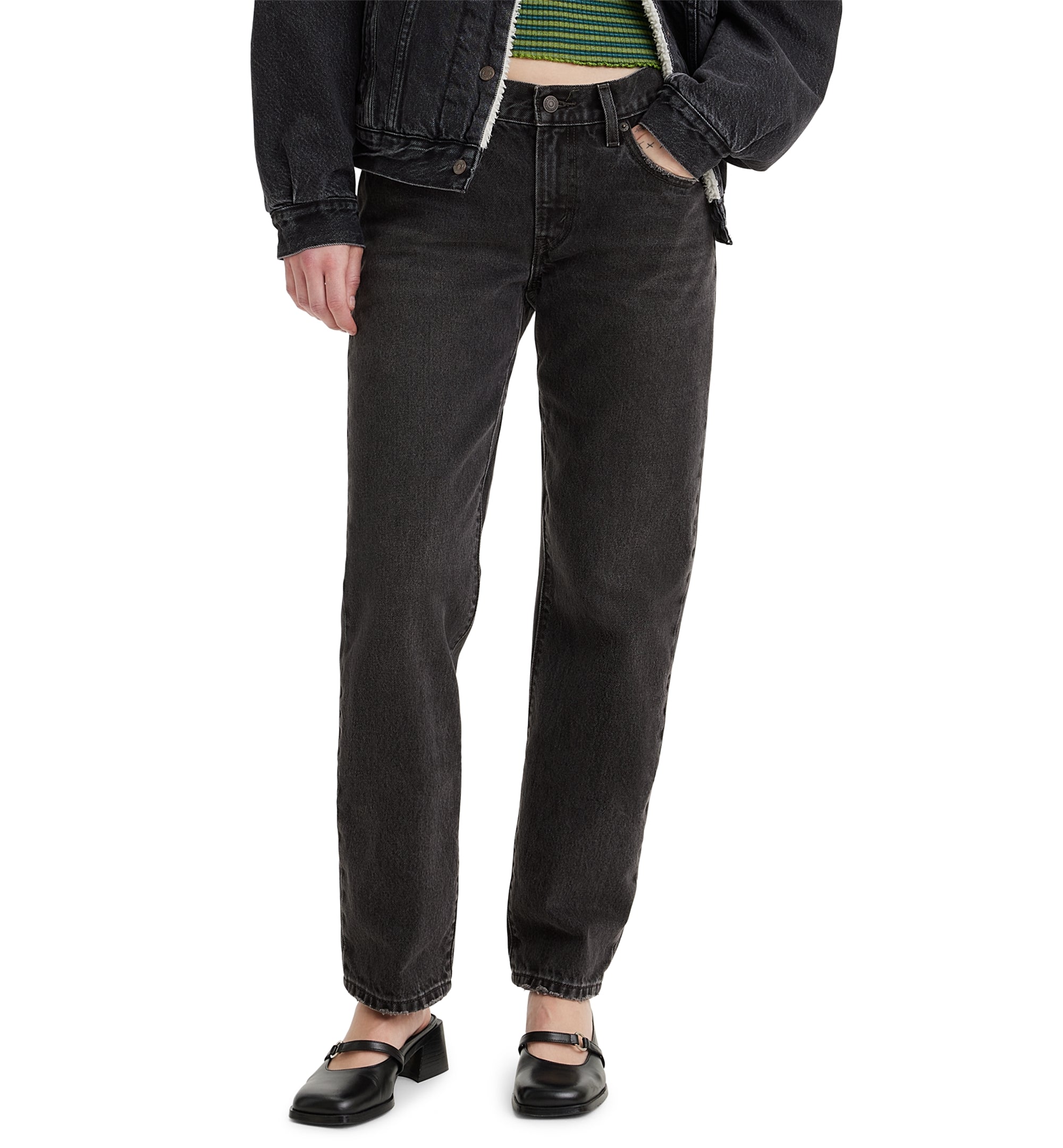 Women's Middy Cotton Straight-Leg Jeans