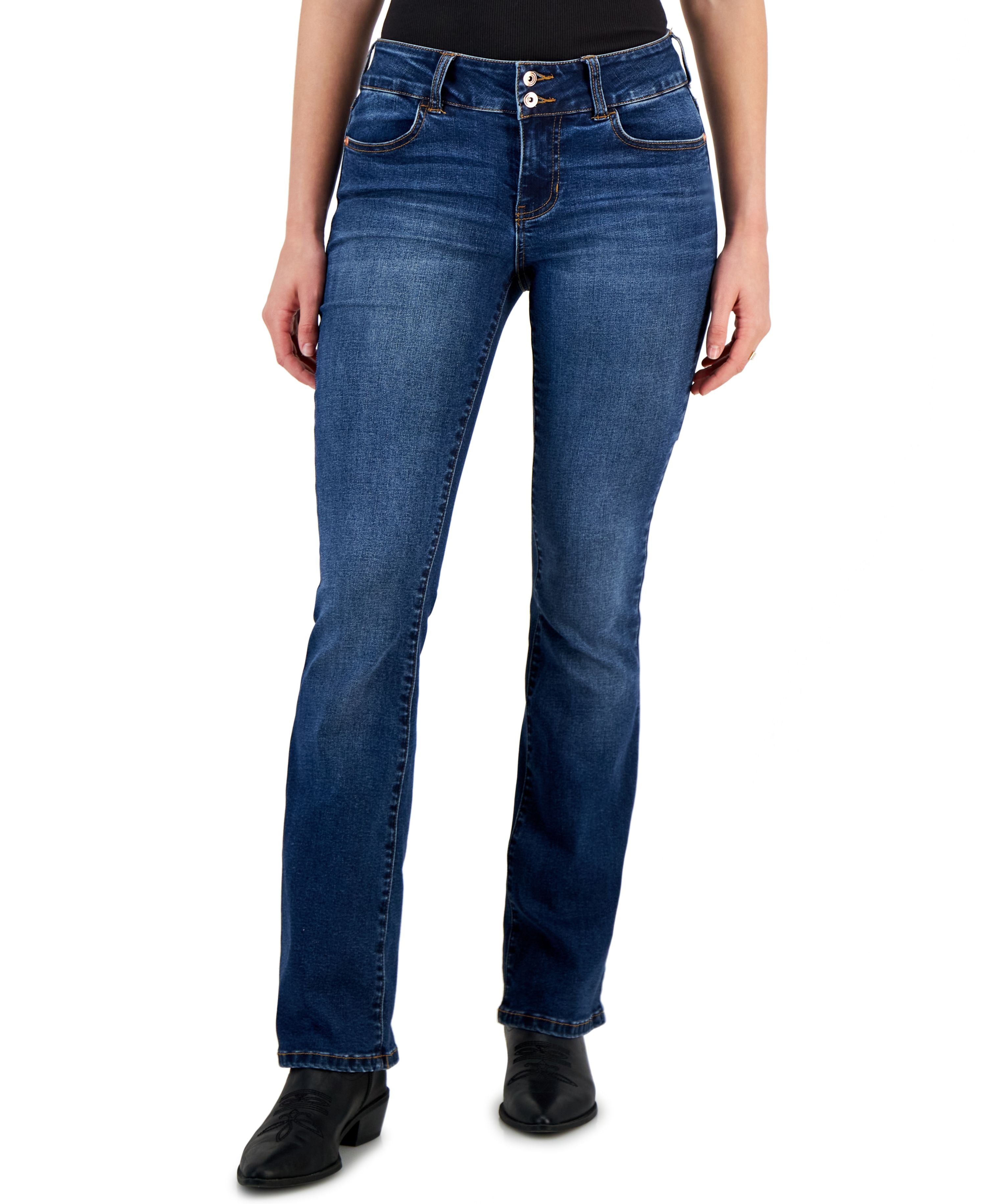 Juniors' Mid-Rise Bootcut Jeans