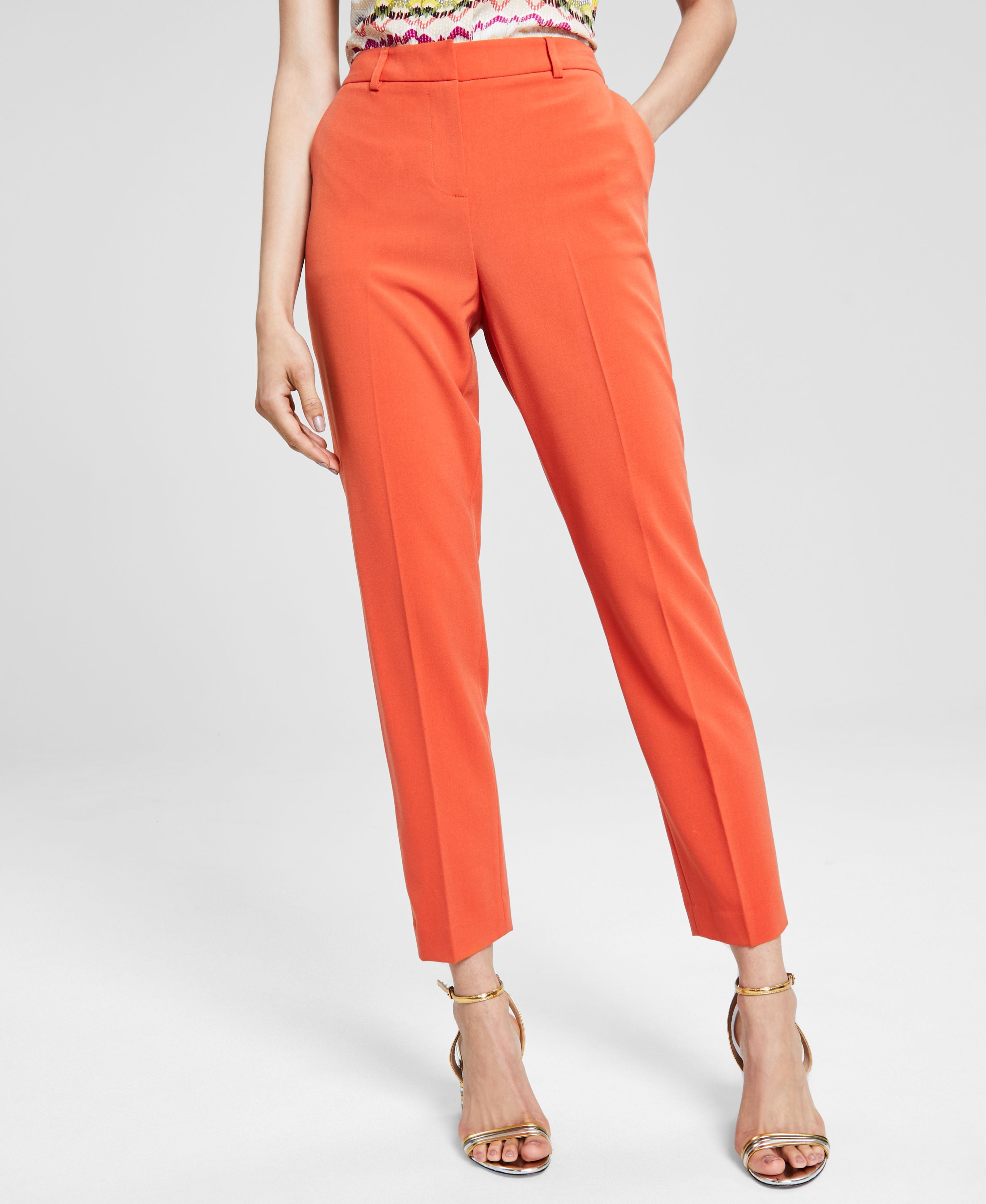 Women's Classic Mid-Rise Ankle Pants