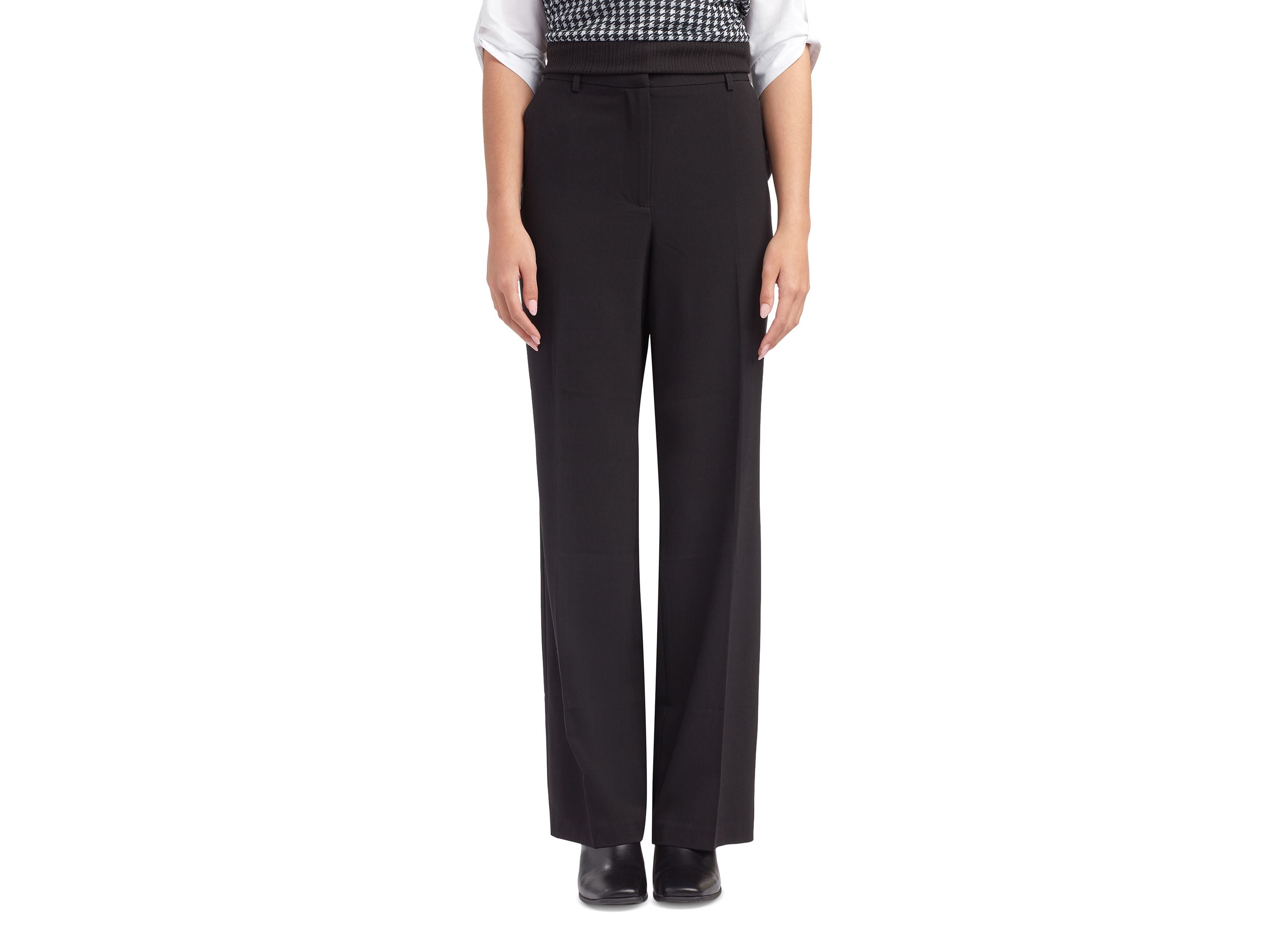 Juniors' High-Rise Zip-Fly Straight-Leg Pants