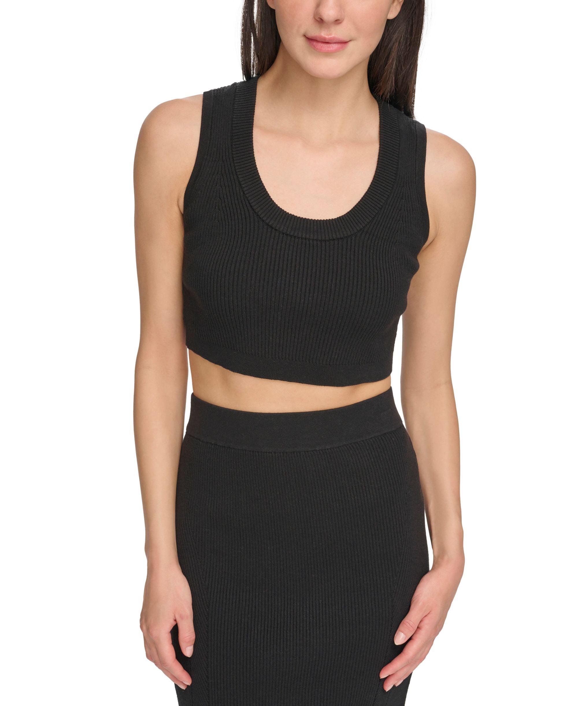 Women's Rib-Knit Cropped Tank