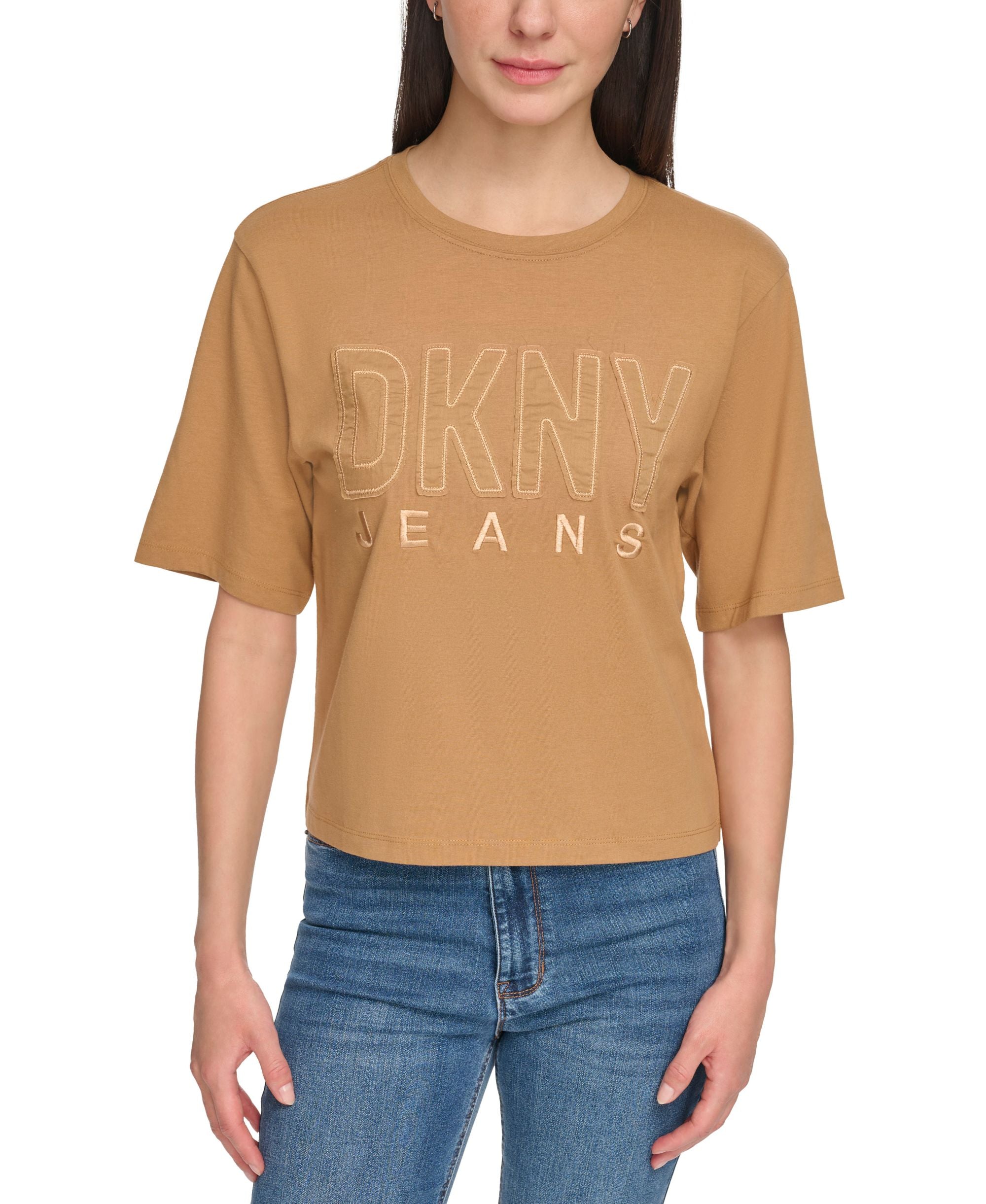 Women's Short Sleeve Monochrome Logo Appliqu� T-Shirt