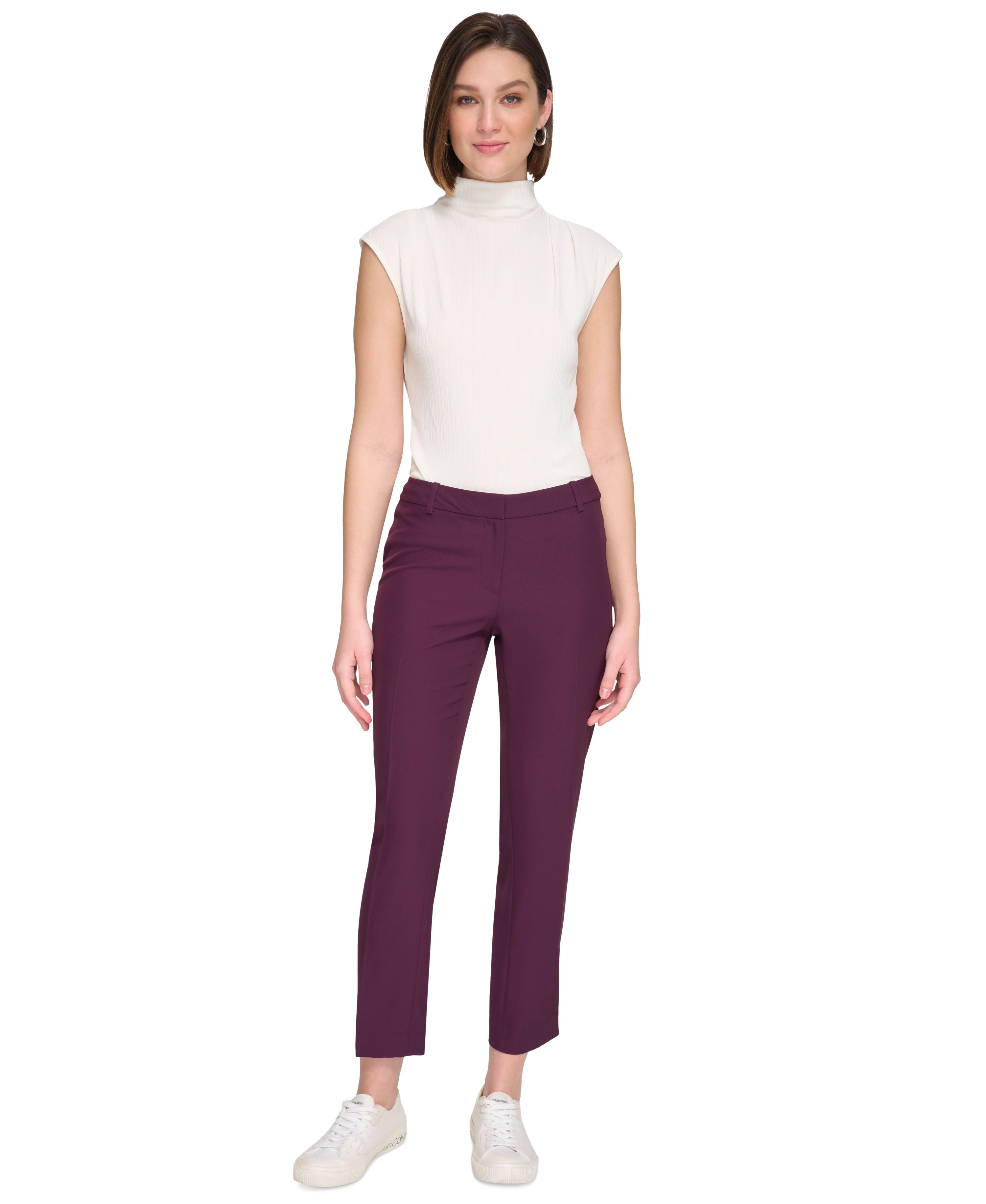 Women's Slim-Leg Mid Rise Pants