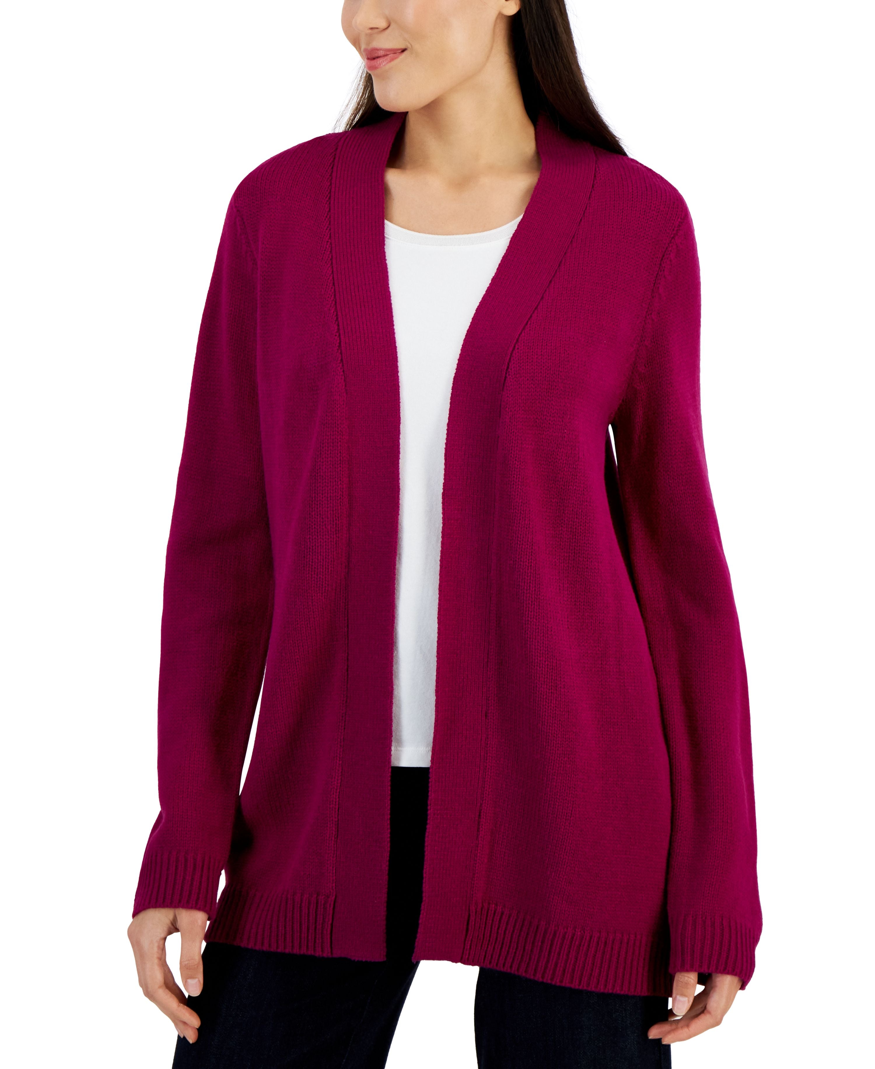 Petite Open-Front Cardigan