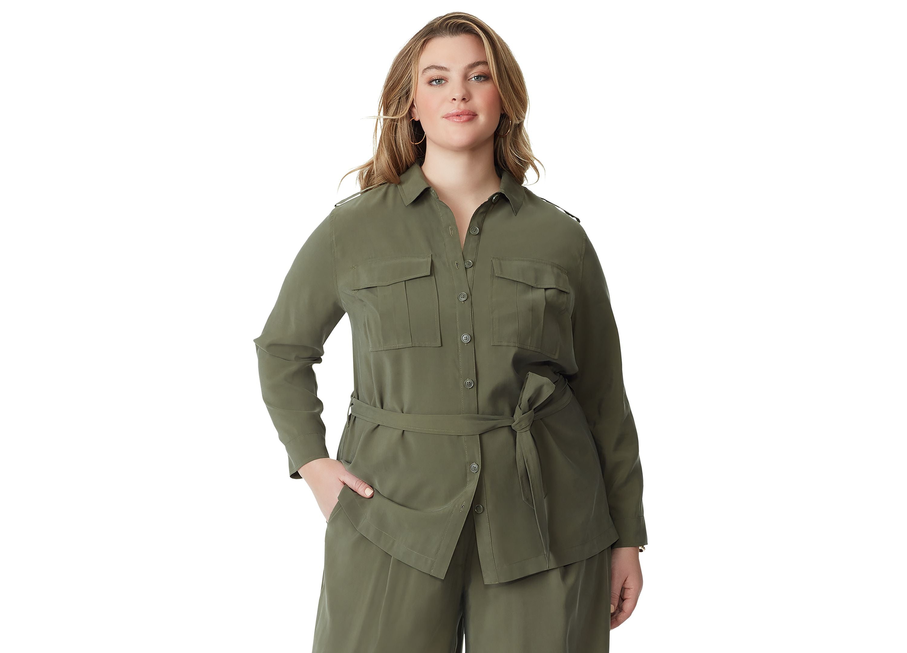 Trendy Plus Size Jessa Safari Jacket
