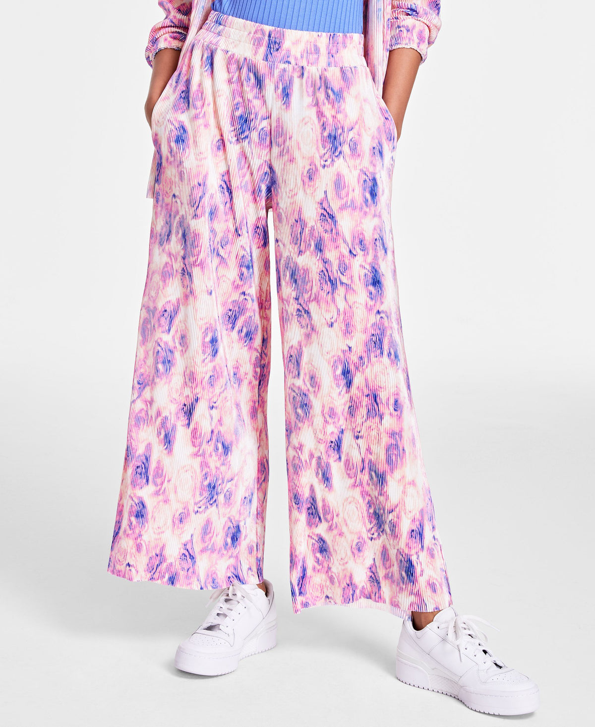 Women's Printed Crinkled Pants
