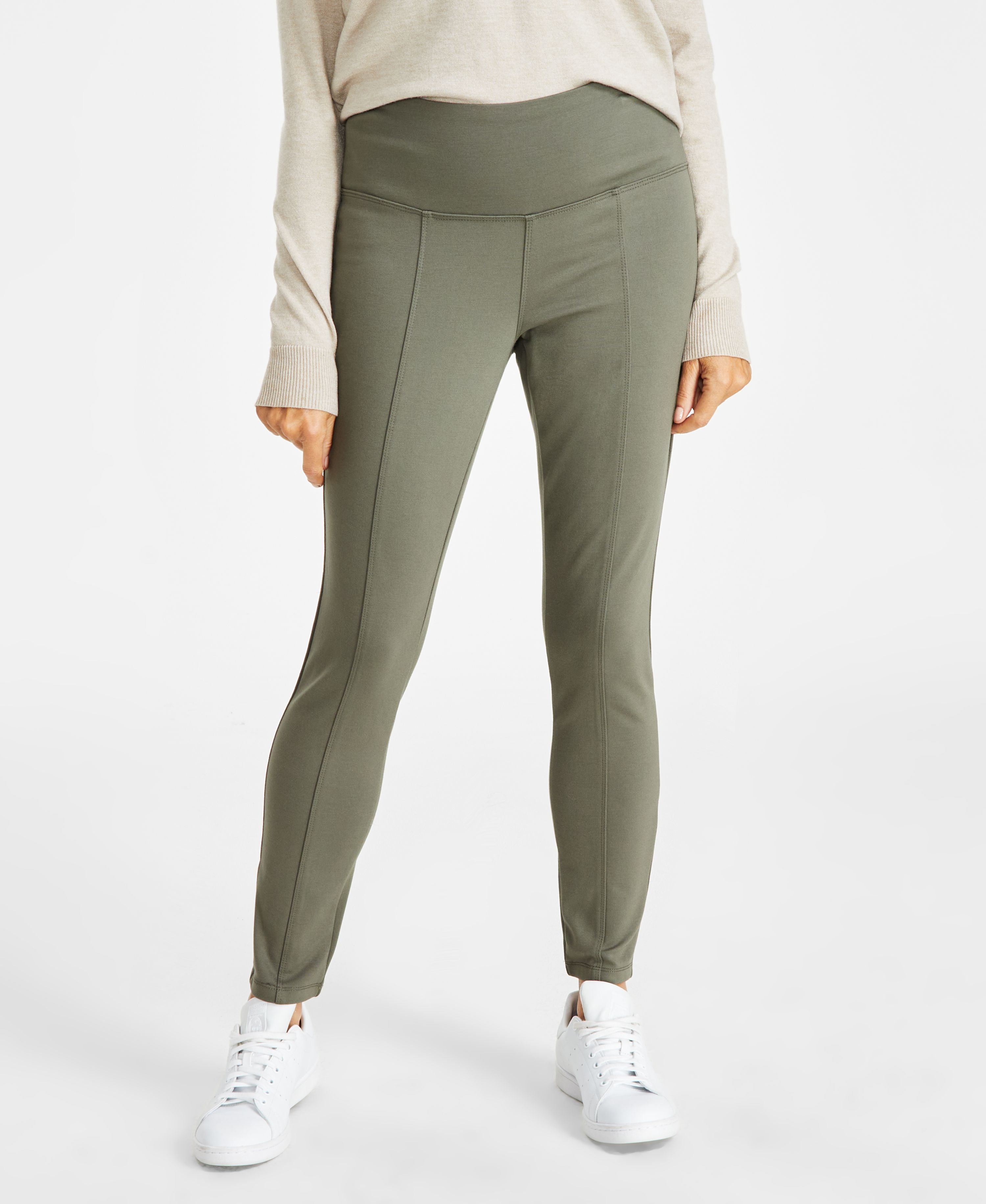 Plus Size Pull-On Pont� Knit Pants