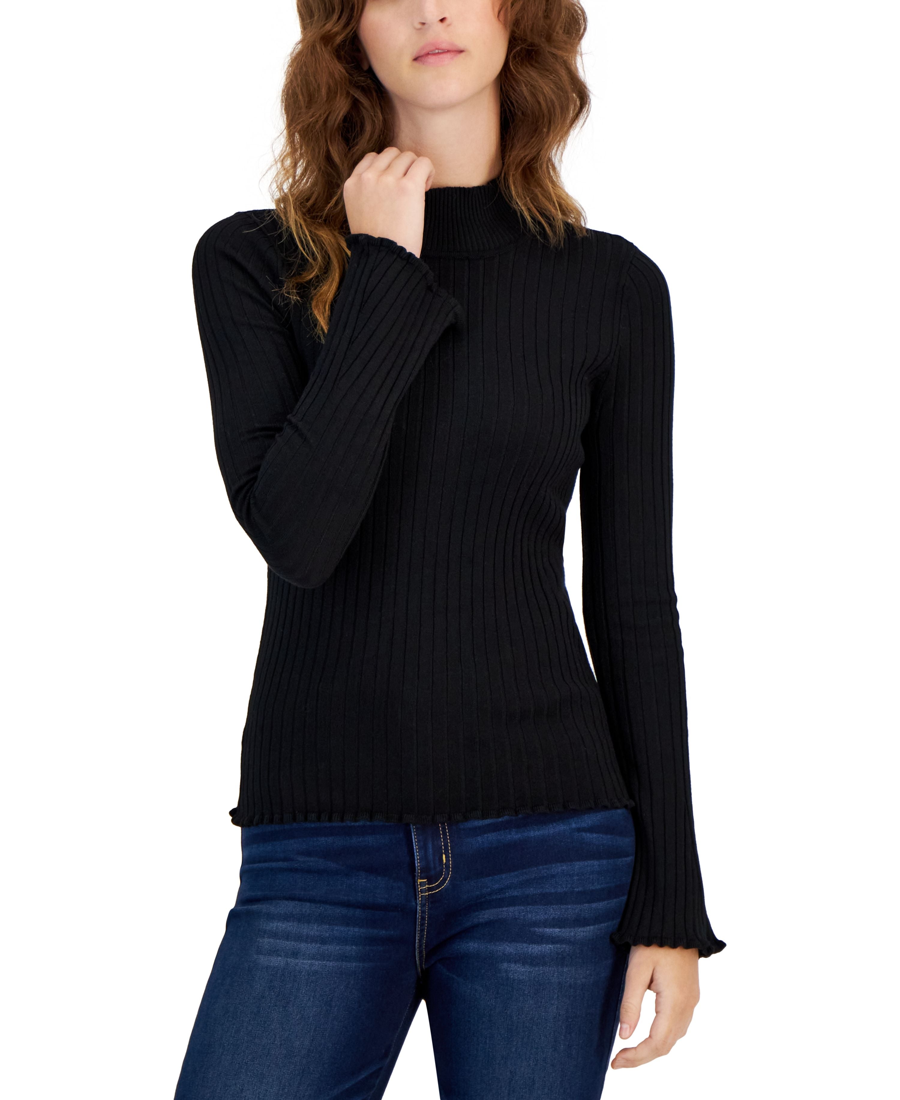 Juniors' Mock-Neck Sweater