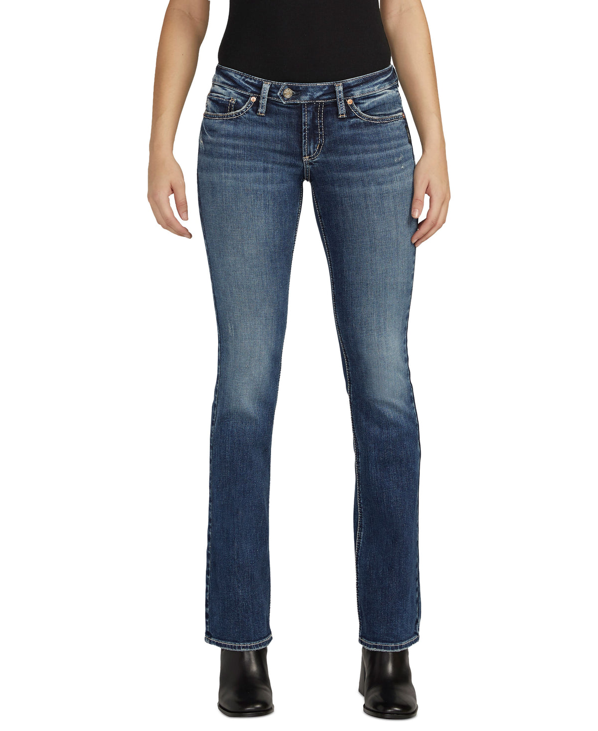 Women's Britt Low-Rise Straight-Leg Jeans