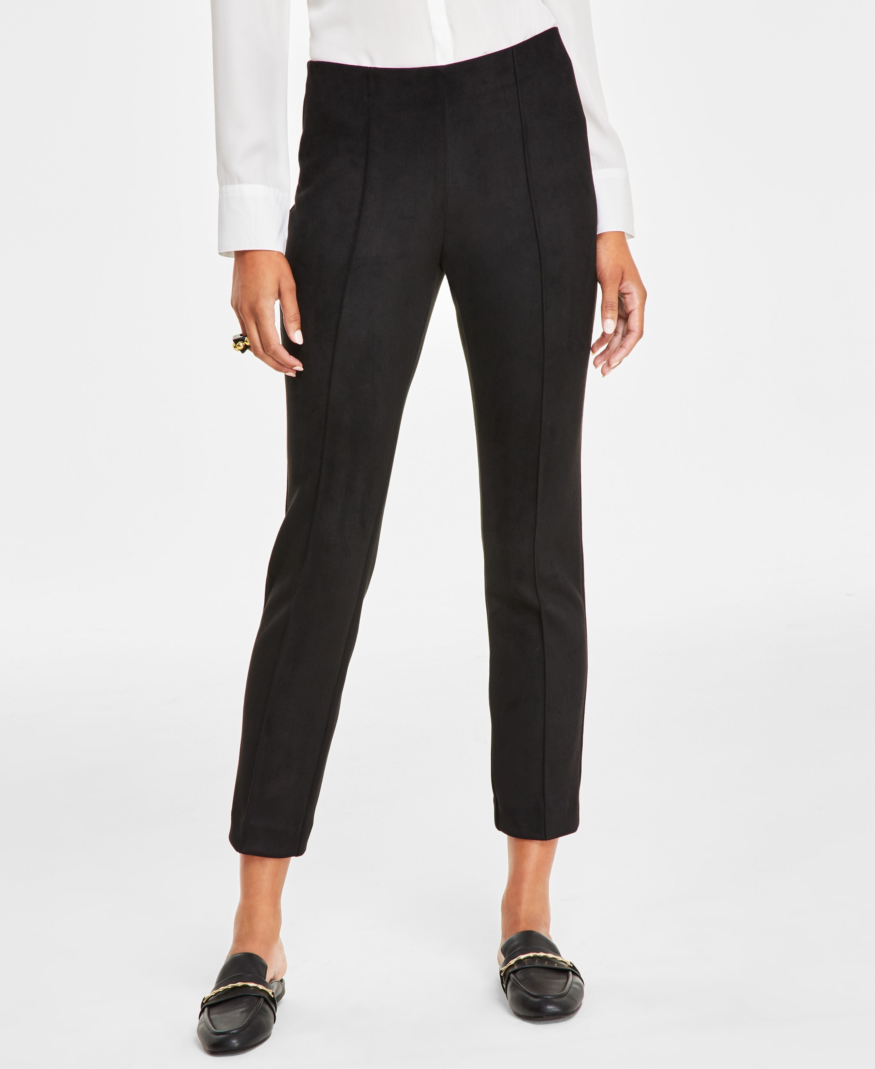 Petite Pull-On Slim Pants