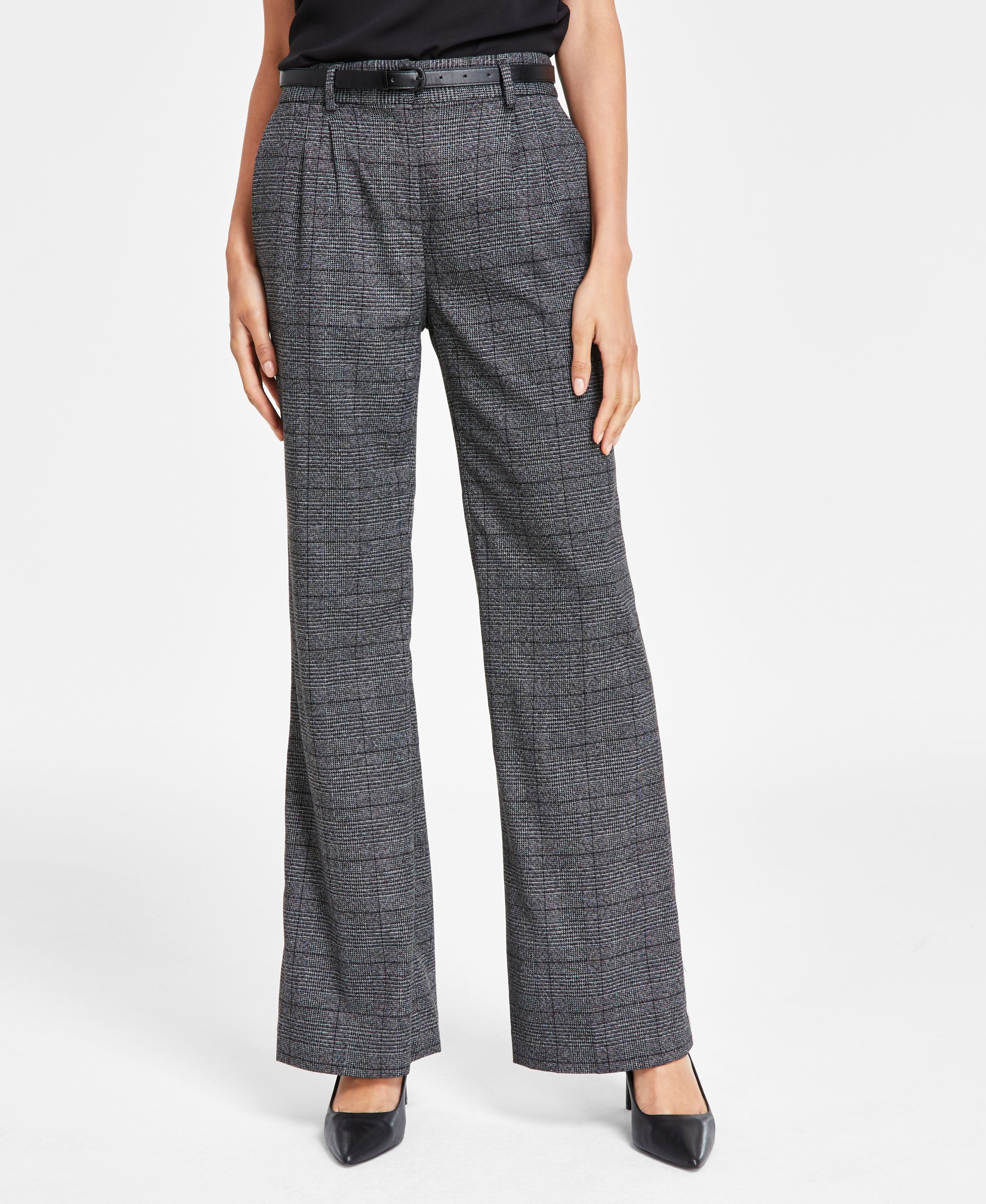 Women's Menswear-Inspired Wide-Leg Pants