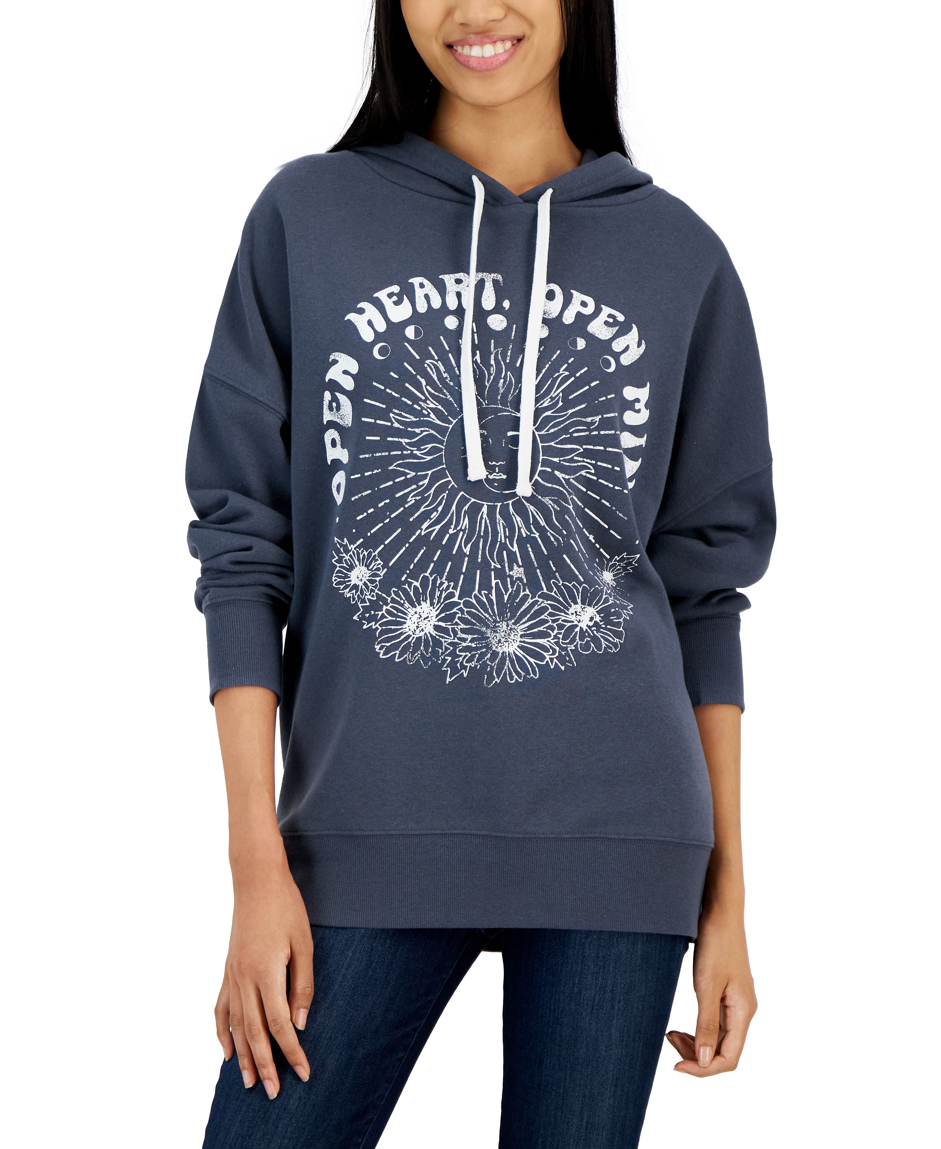 Juniors' Open Heart Open Mind Hoodie