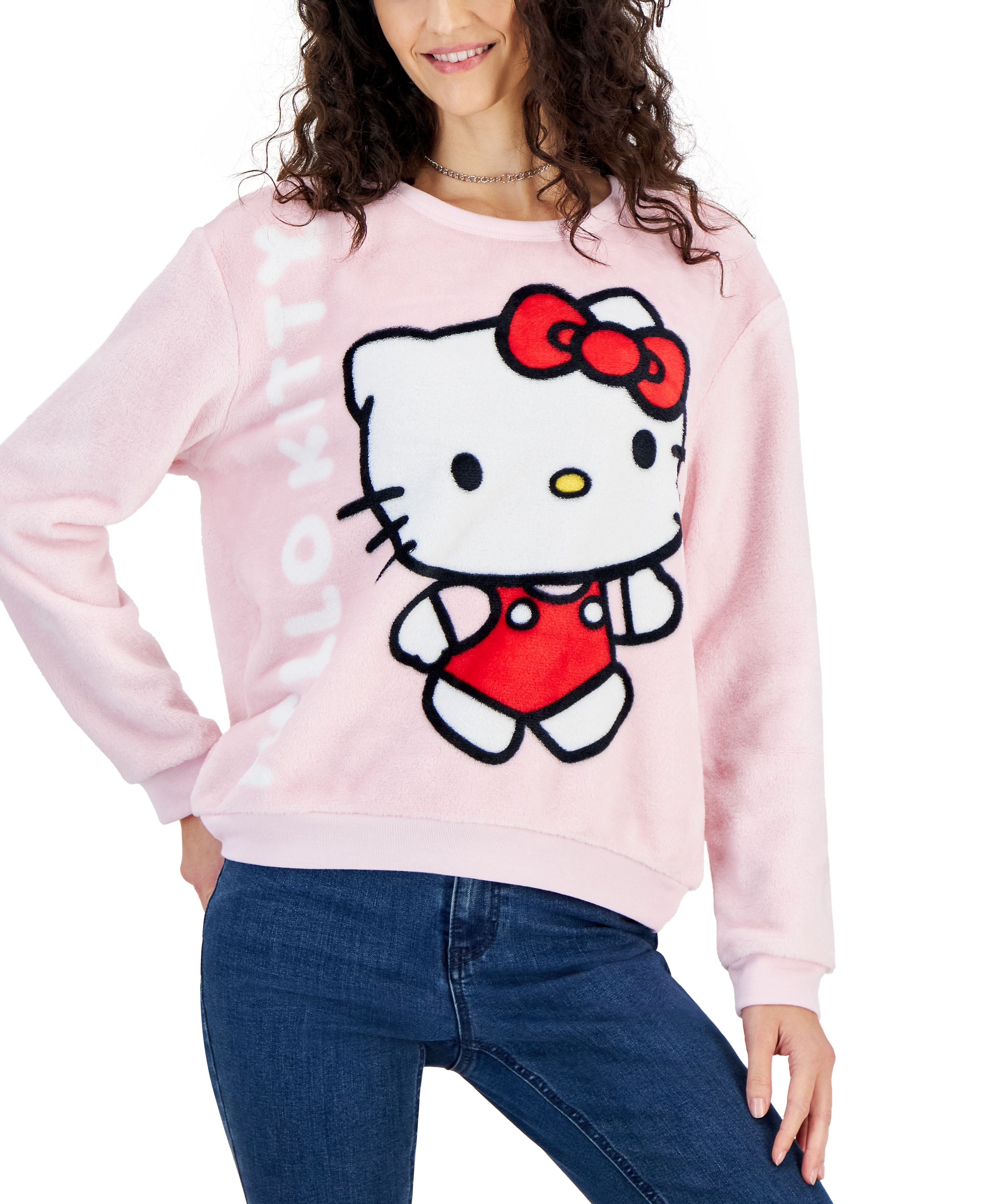 Juniors' Hello Kitty Graphic Cozy Sweatshirt