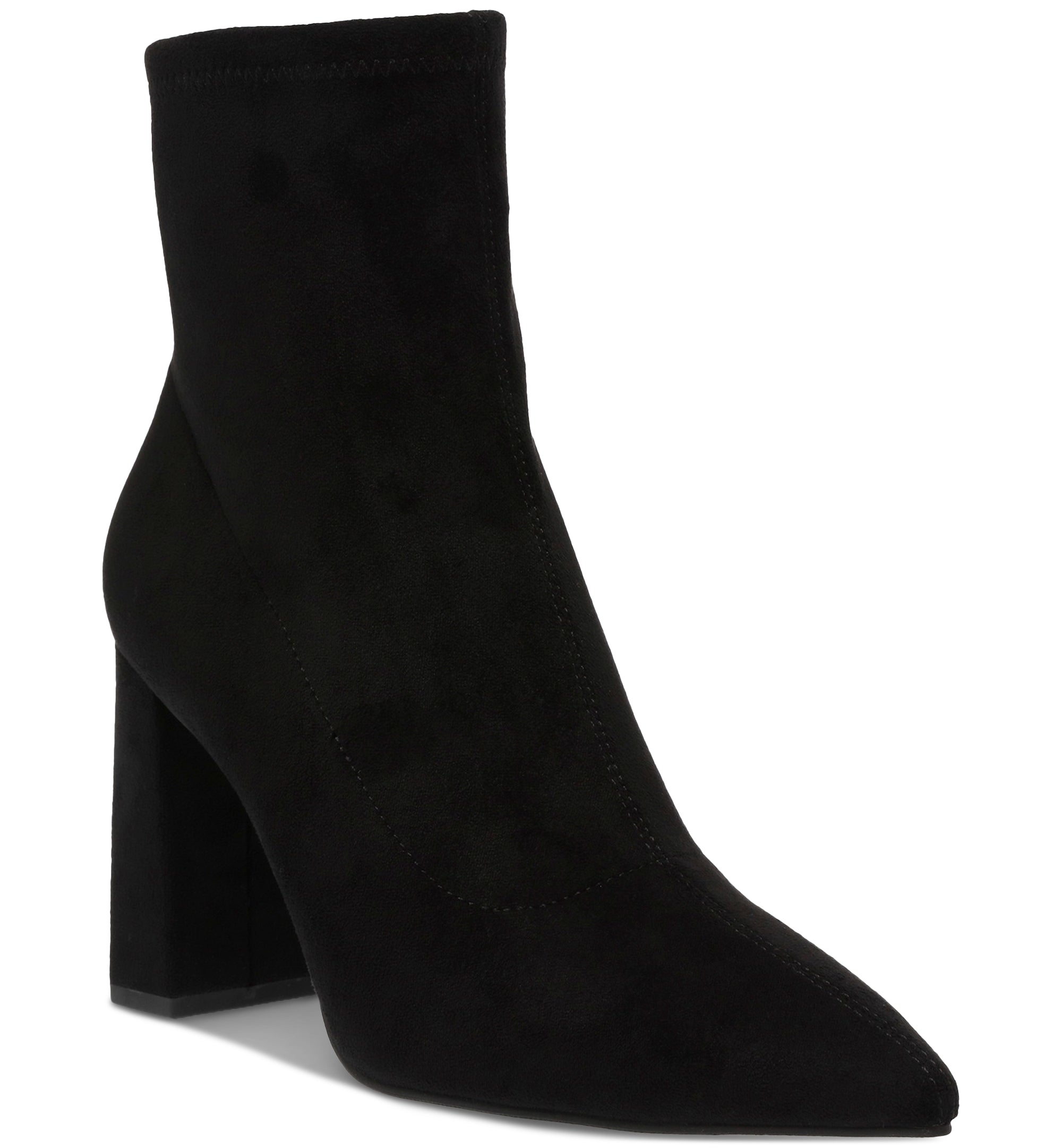 Iloise Pointed-Toe Block-Heel Dress Booties