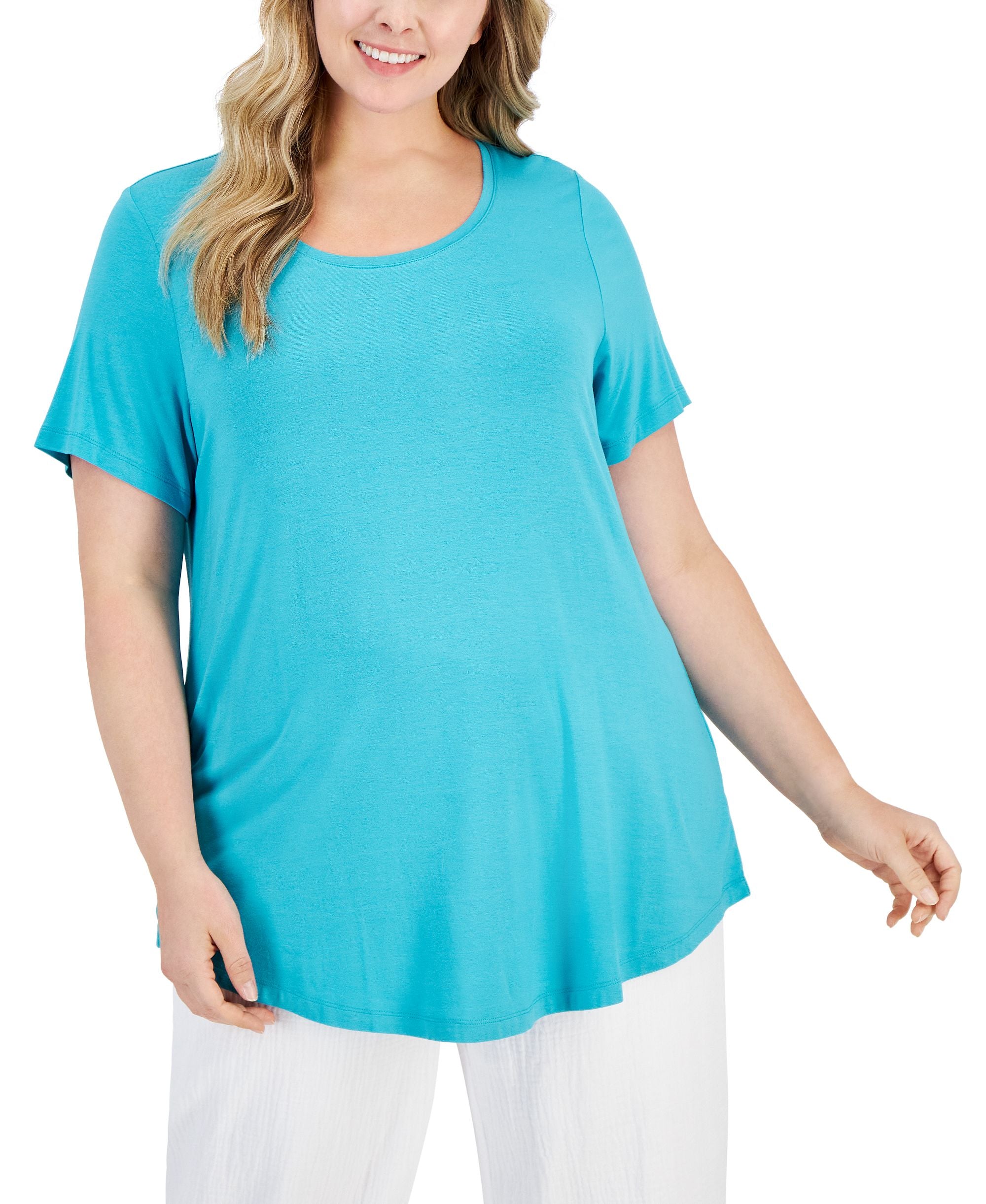 JM Collection Plus Size Short Sleeve Top