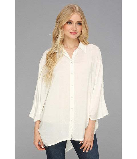 Diesel Women's Cape Oversized Blouse, White, Small