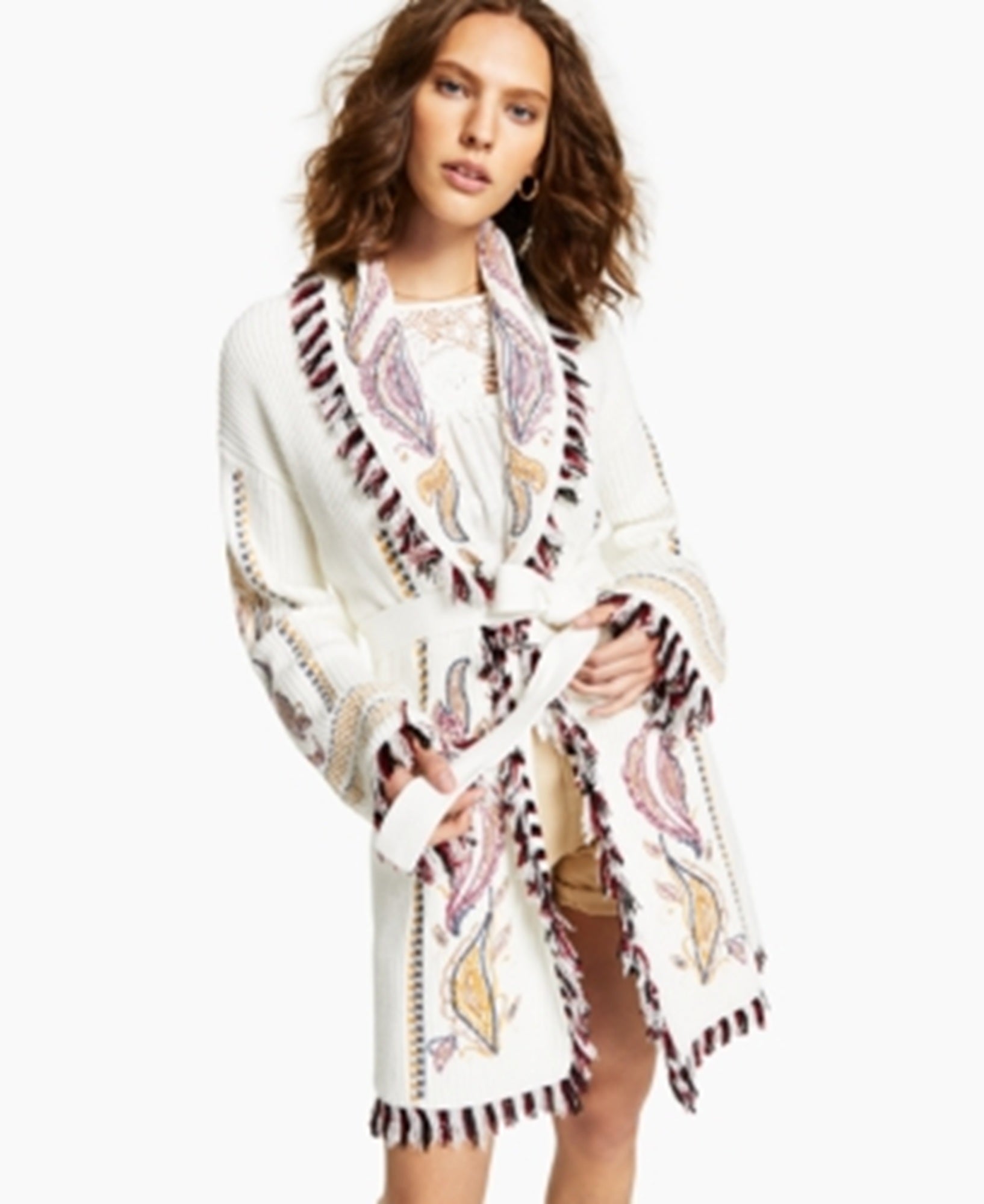 INC International Concepts Embroidered Cardigan2