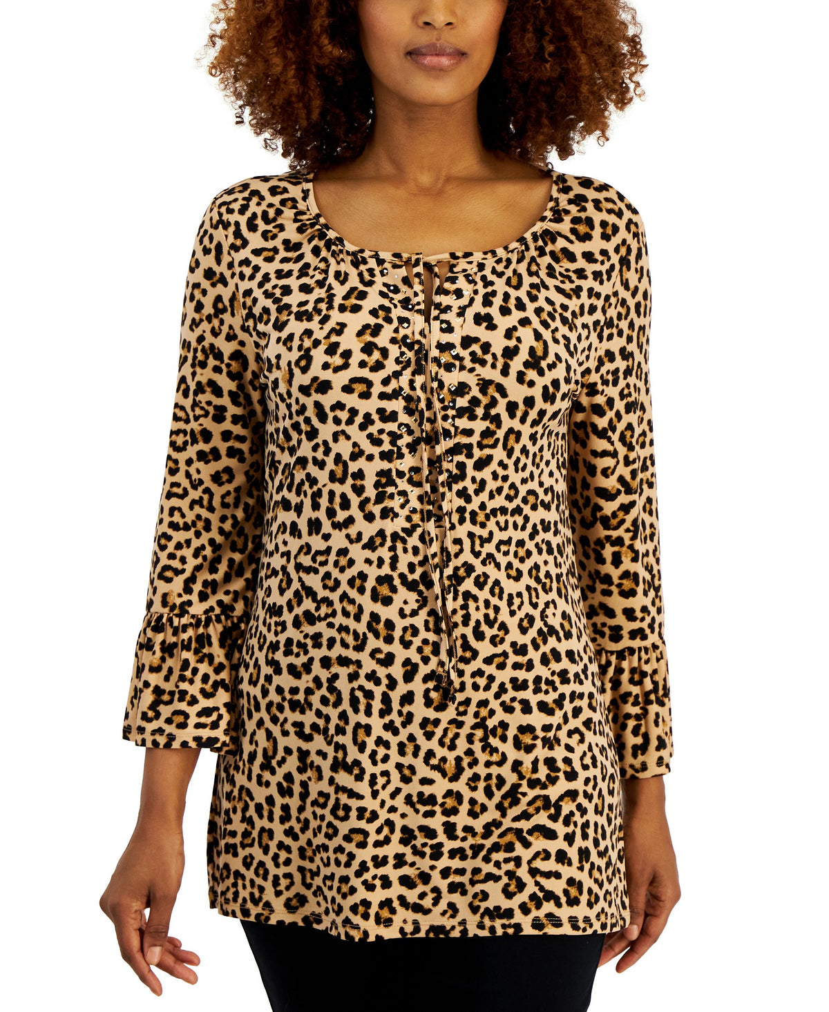 Women's Printed Embellished Tunic