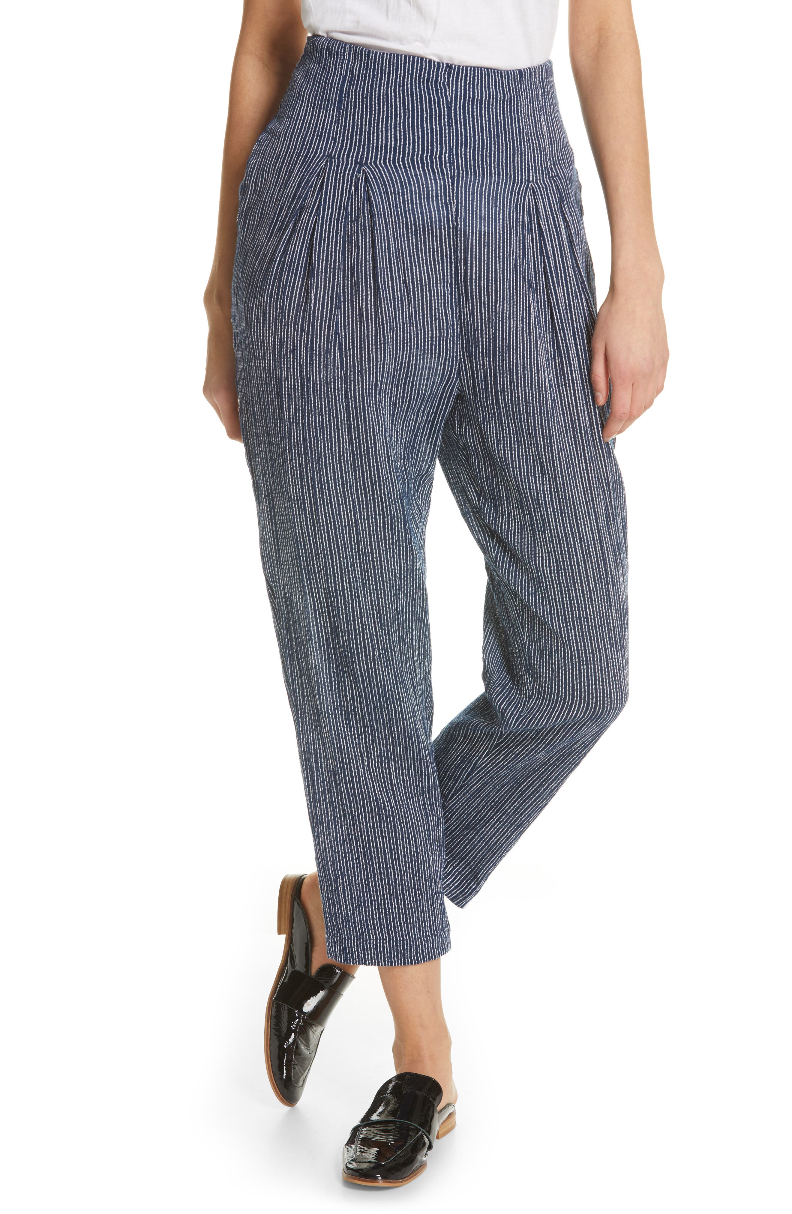 Free People | See You Again Smocked Pants | Navy | S