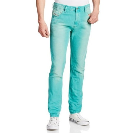 Diesel Men's Krayver Regular Slim Carrot Jeans 0818V (31, Vivid Green)