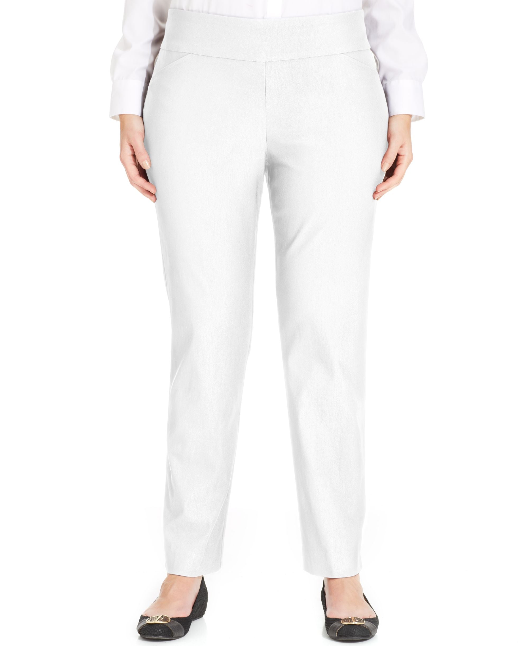 Charter Club Plus Size Cambridge Tummy Control Pull On Pants