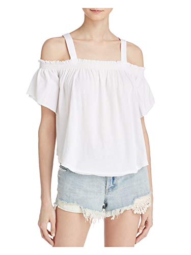 We The Free Womens Ruffled Off-The-Shoulder Casual Top