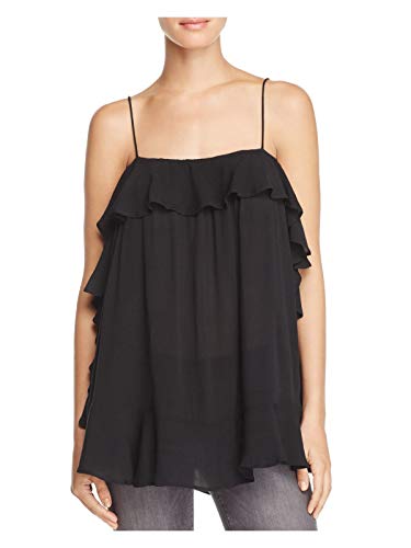 Intimately Free People Womens Ruffled Spaghetti Straps Blouse