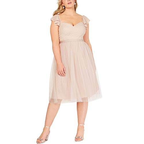 Trendy Plus Size Textured Fit & Flare Dress