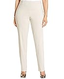 Plus Size Tummy Control Pull-On Slim-Leg Pants